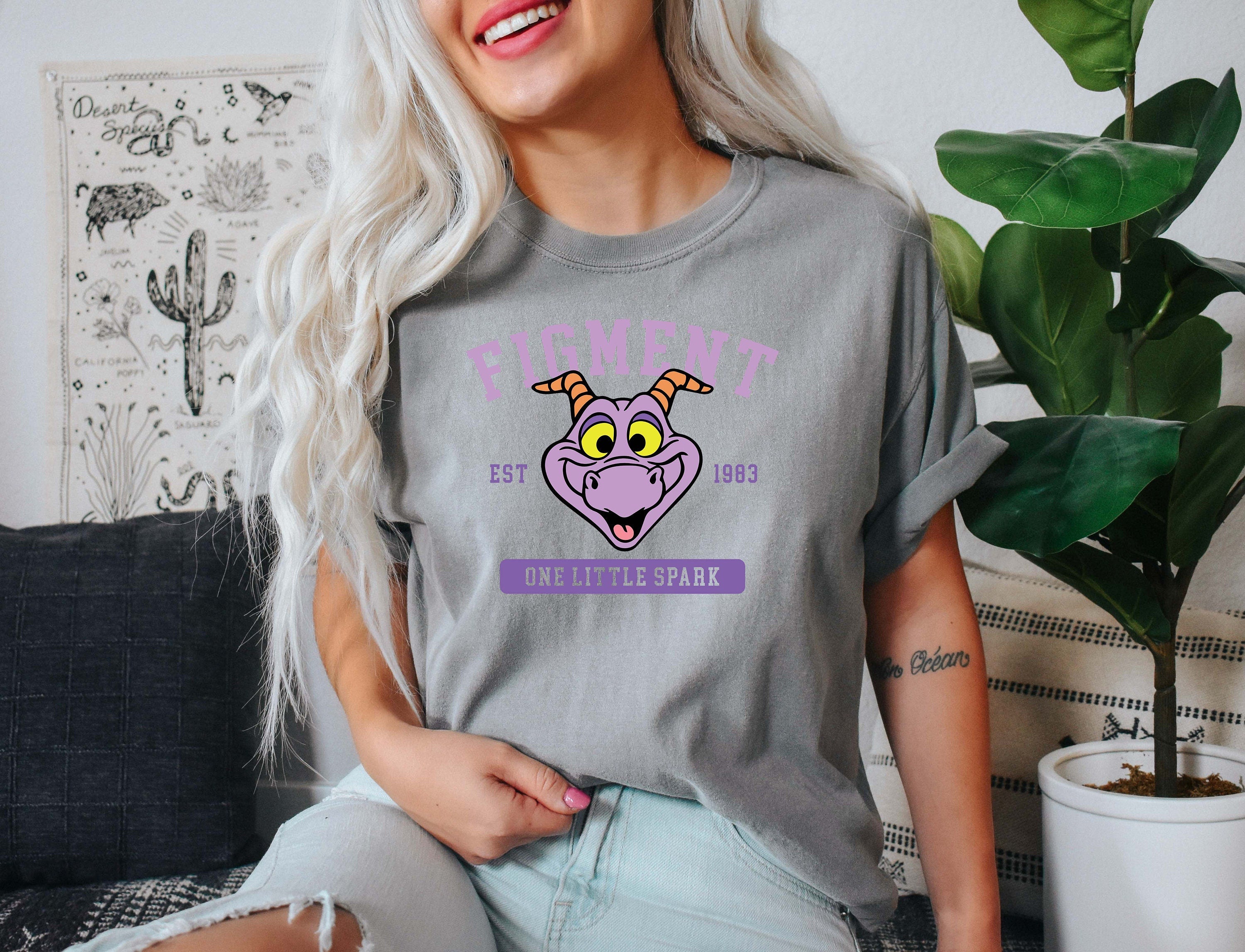 Figment Comfort Color Oversized Graphic Tee Shirt