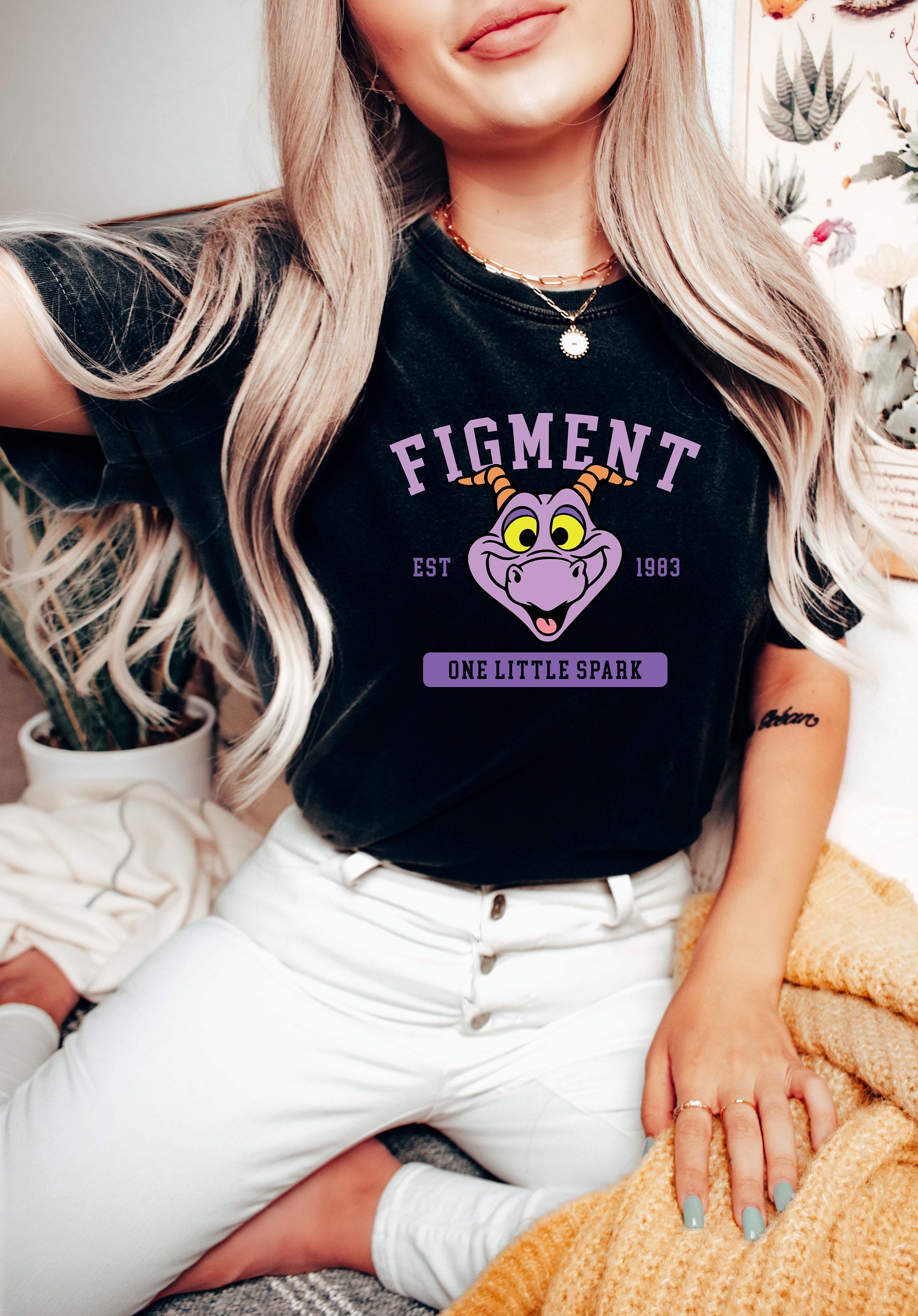 Figment Comfort Color Oversized Graphic Tee Shirt