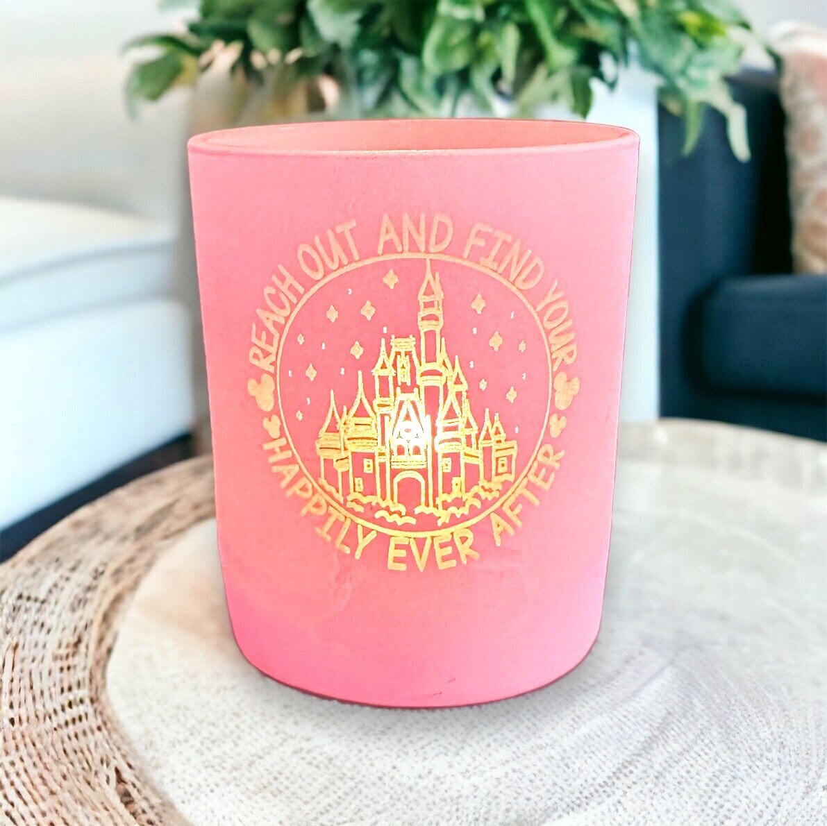 Disney Castle Happily Ever After Candle Jar Home Decor