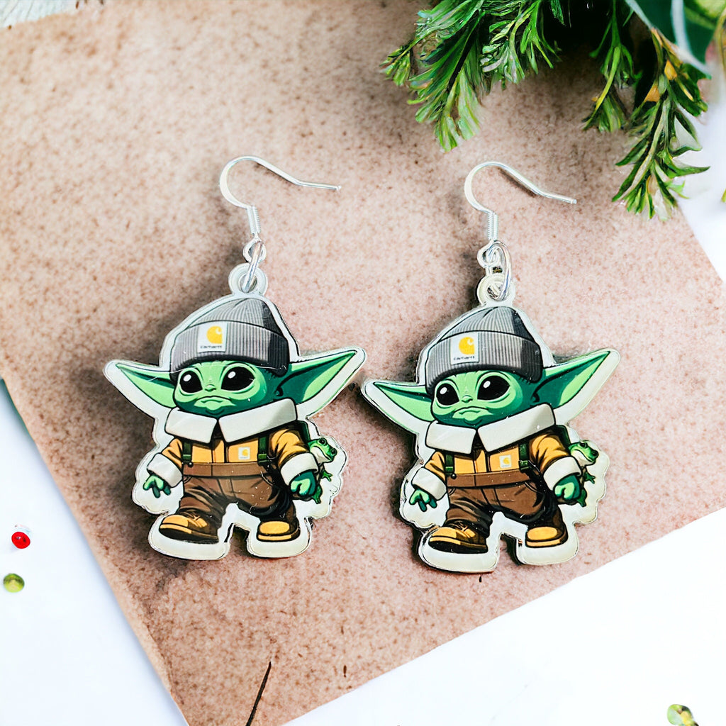 Star Wars The Child Dangle Earrings