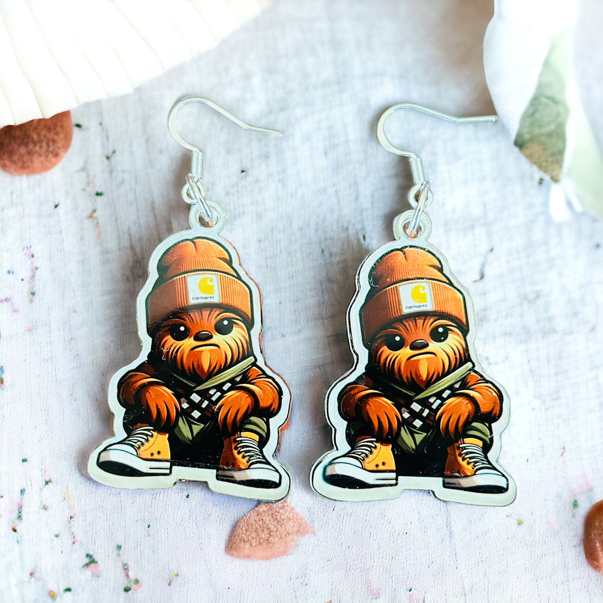 Star Wars Chewbacca Chewie Dangle Earrings
