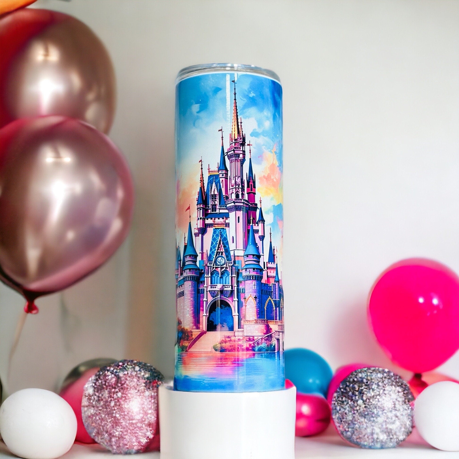 Disney Cinderellaâ€™s Castle 20 OZ Stainless Tumbler