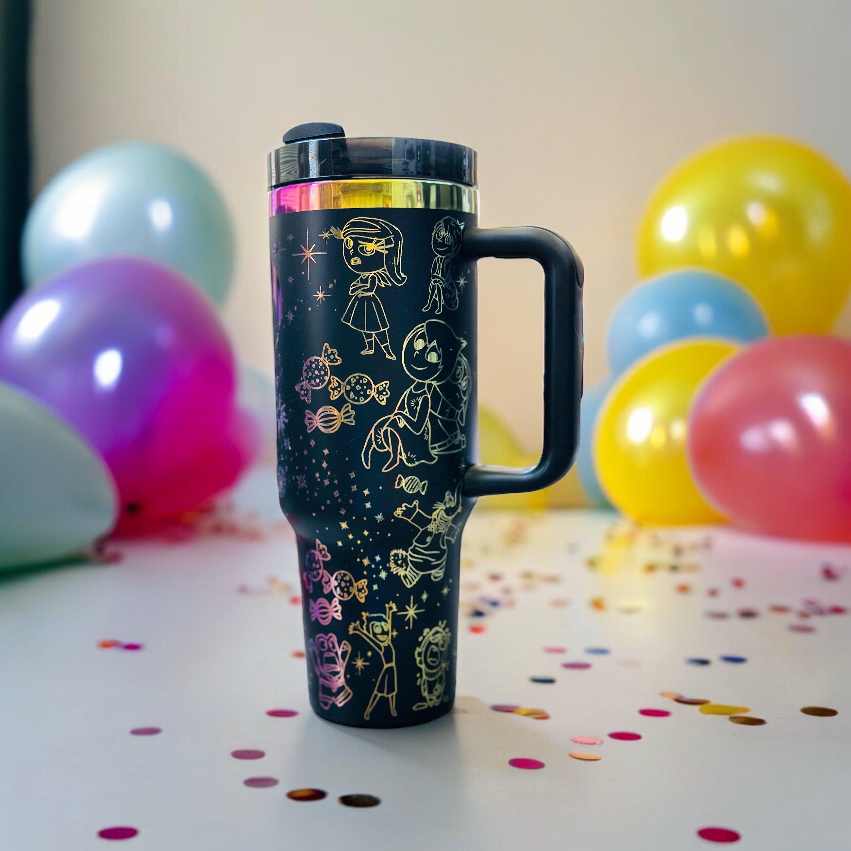 Inside Out 40 OZ Engraved Tumbler with Topper