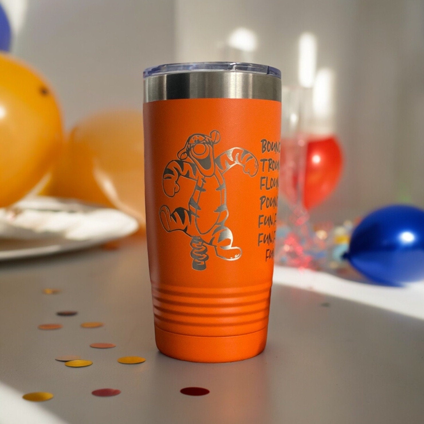 Tigger Inspired Disney Tumbler