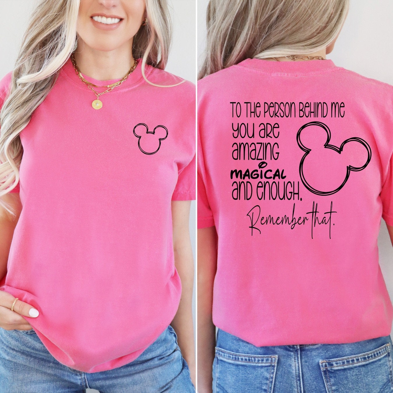 Disney Mickey Dear Person Behind Me T Shirt