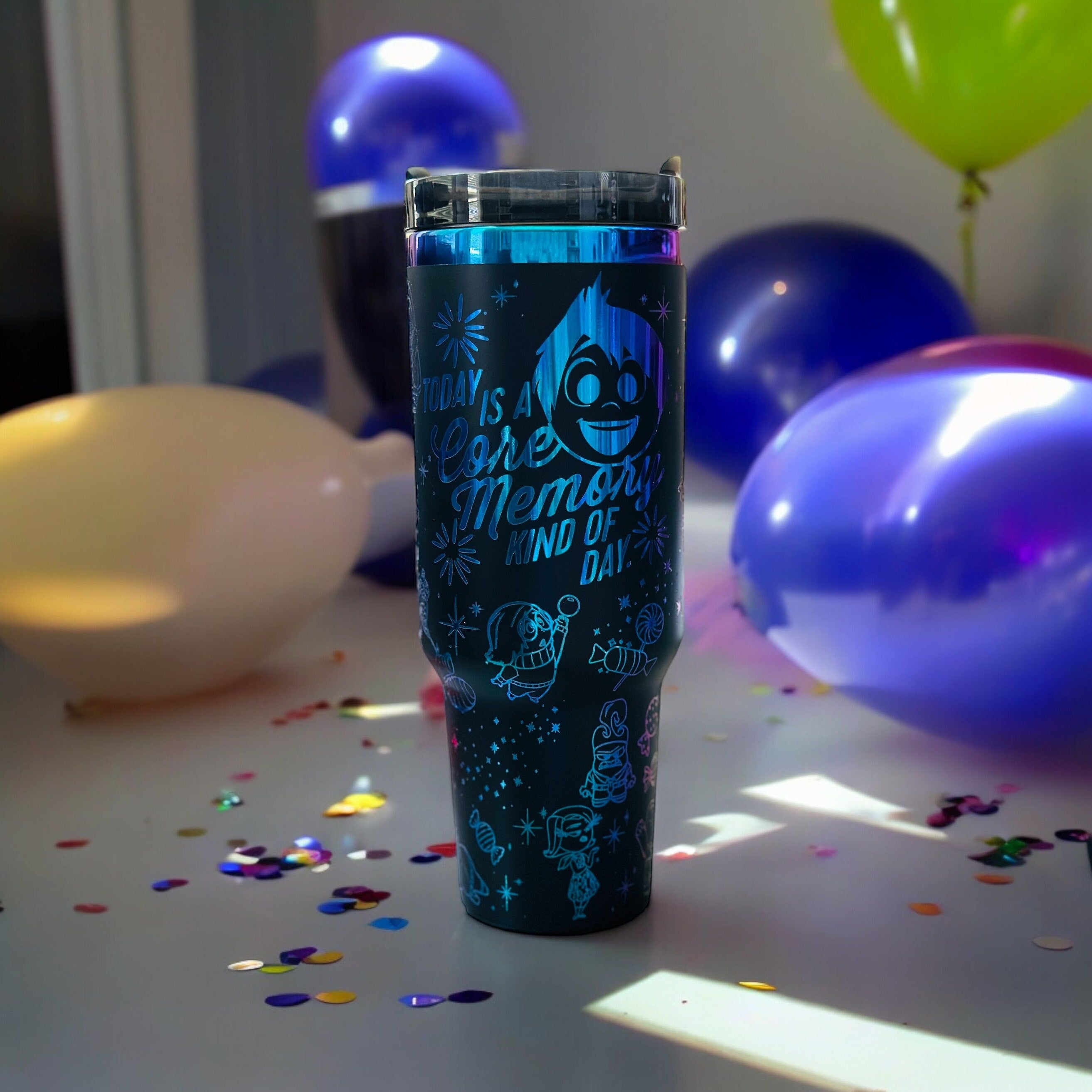 Inside Out 40 OZ Engraved Tumbler with Topper