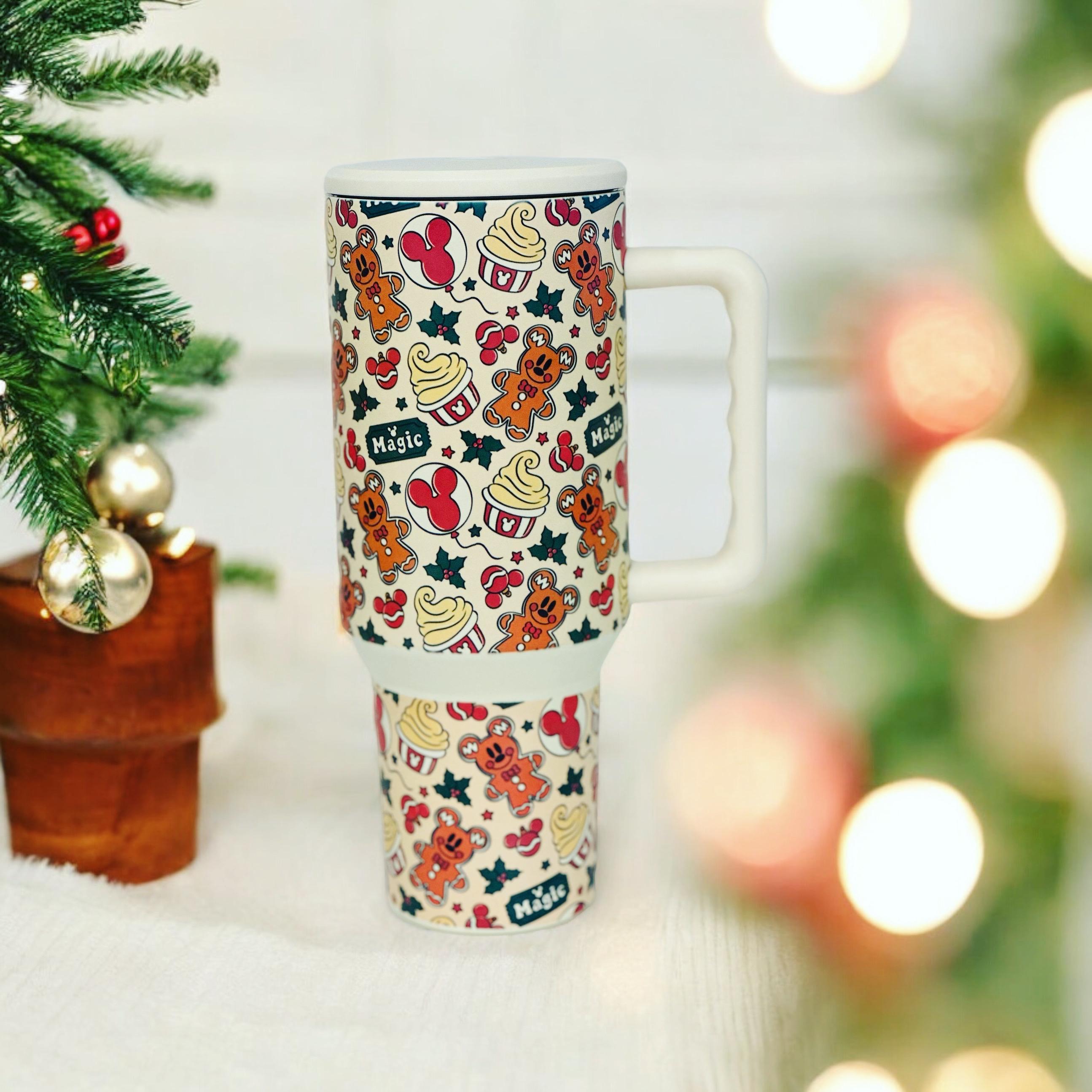 Gingerbread Mickey Minnie 40 OZ Tumbler Simple Modern Style