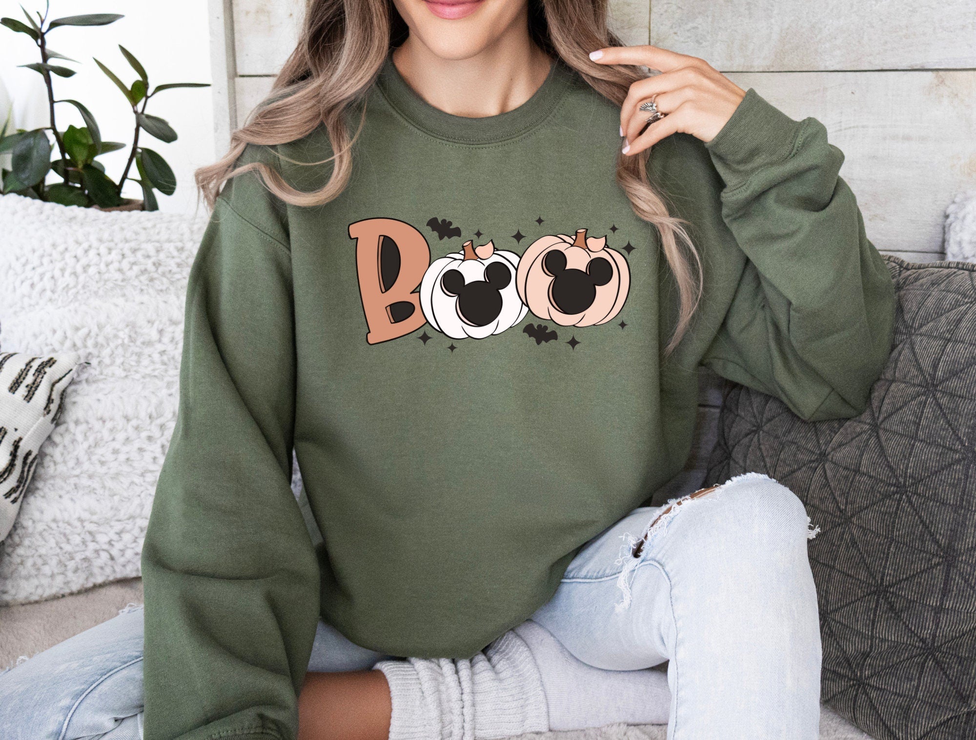 Disney Pumpkin Mickey Boo Sweatshirt