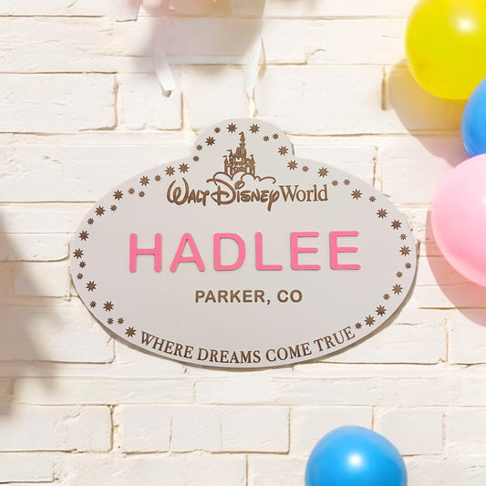 Magical Cast Member Name Tag Sign