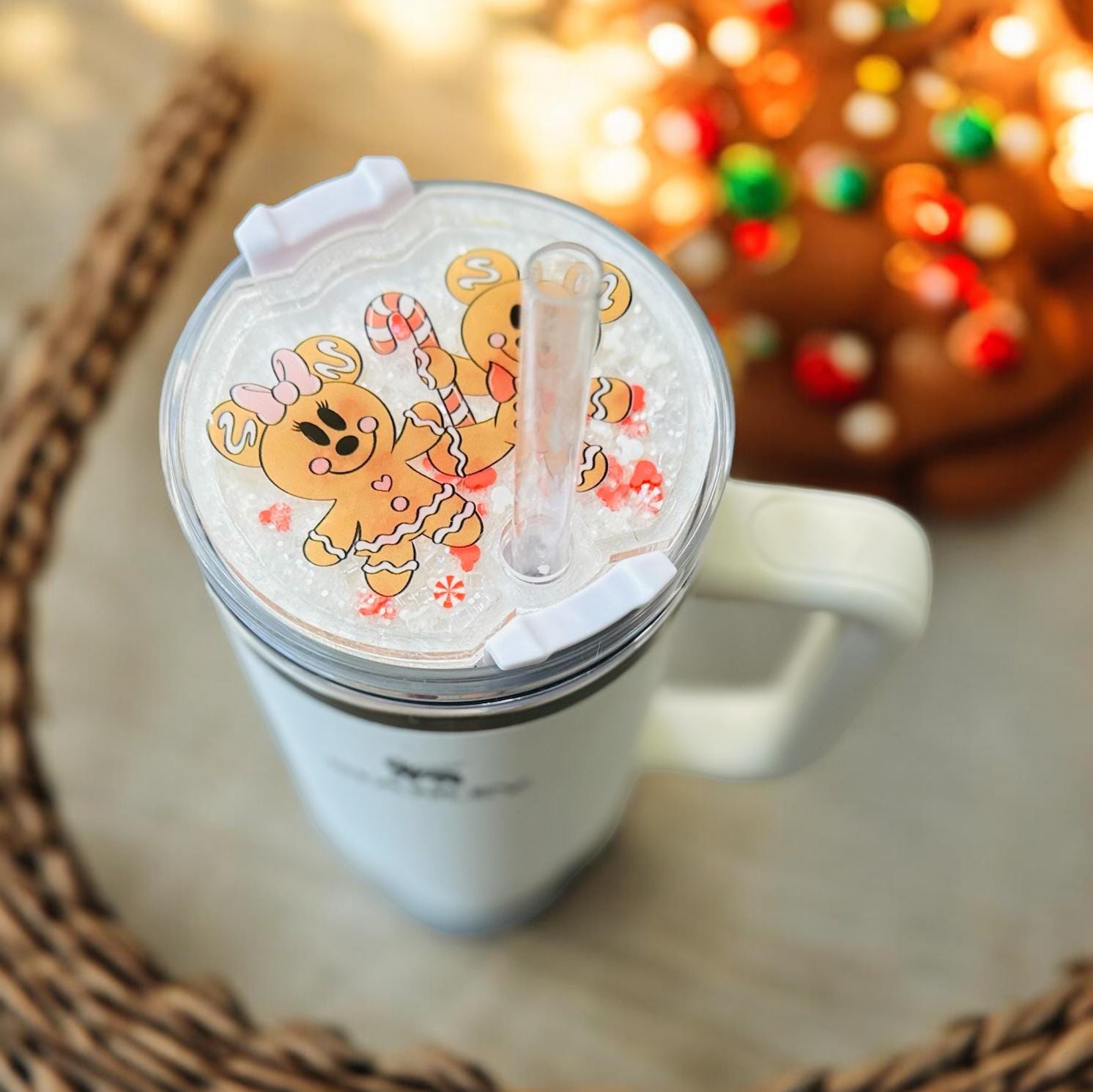 Disney Mickey Gingerbread Stanley Shaker Topper