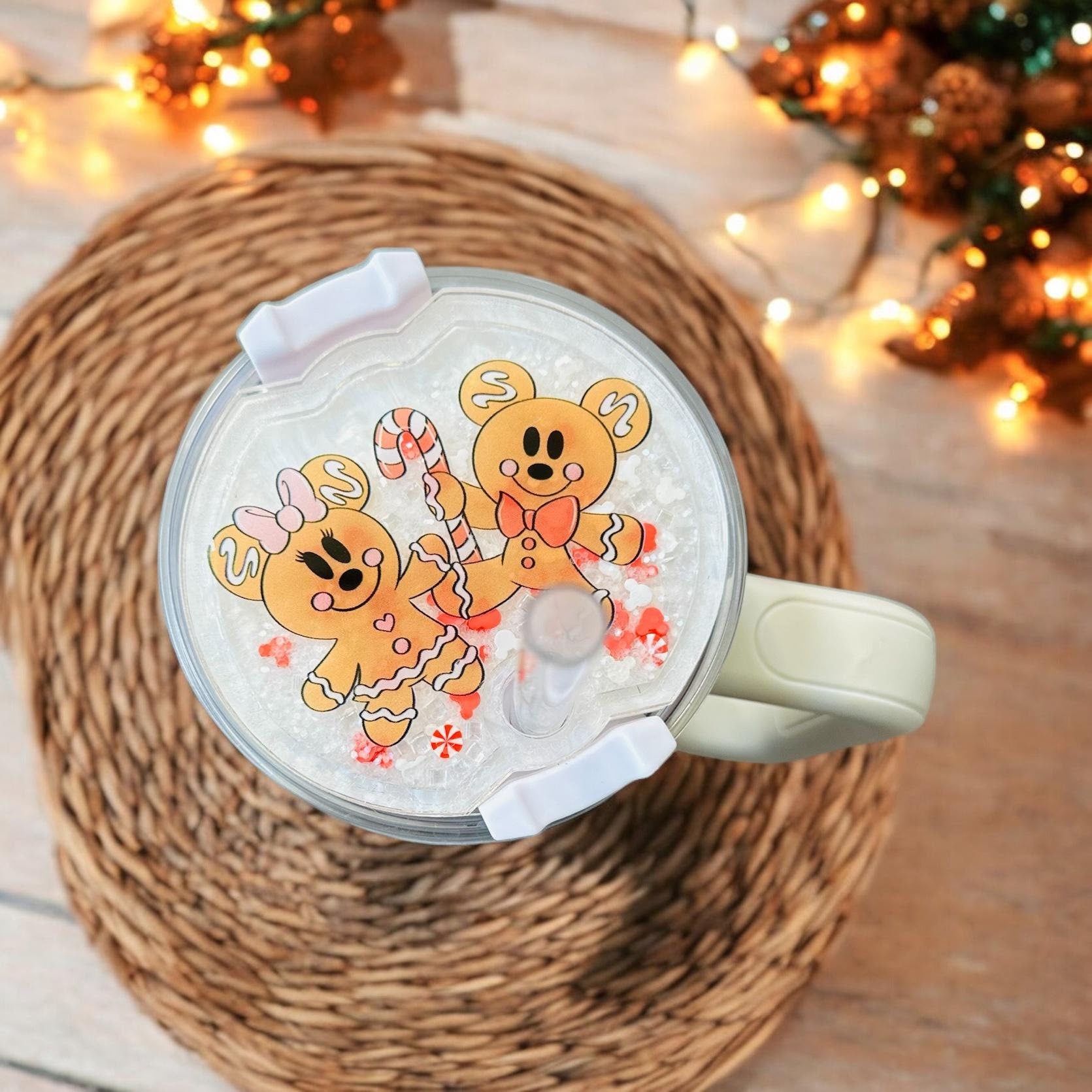 Disney Mickey Gingerbread Stanley Shaker Topper