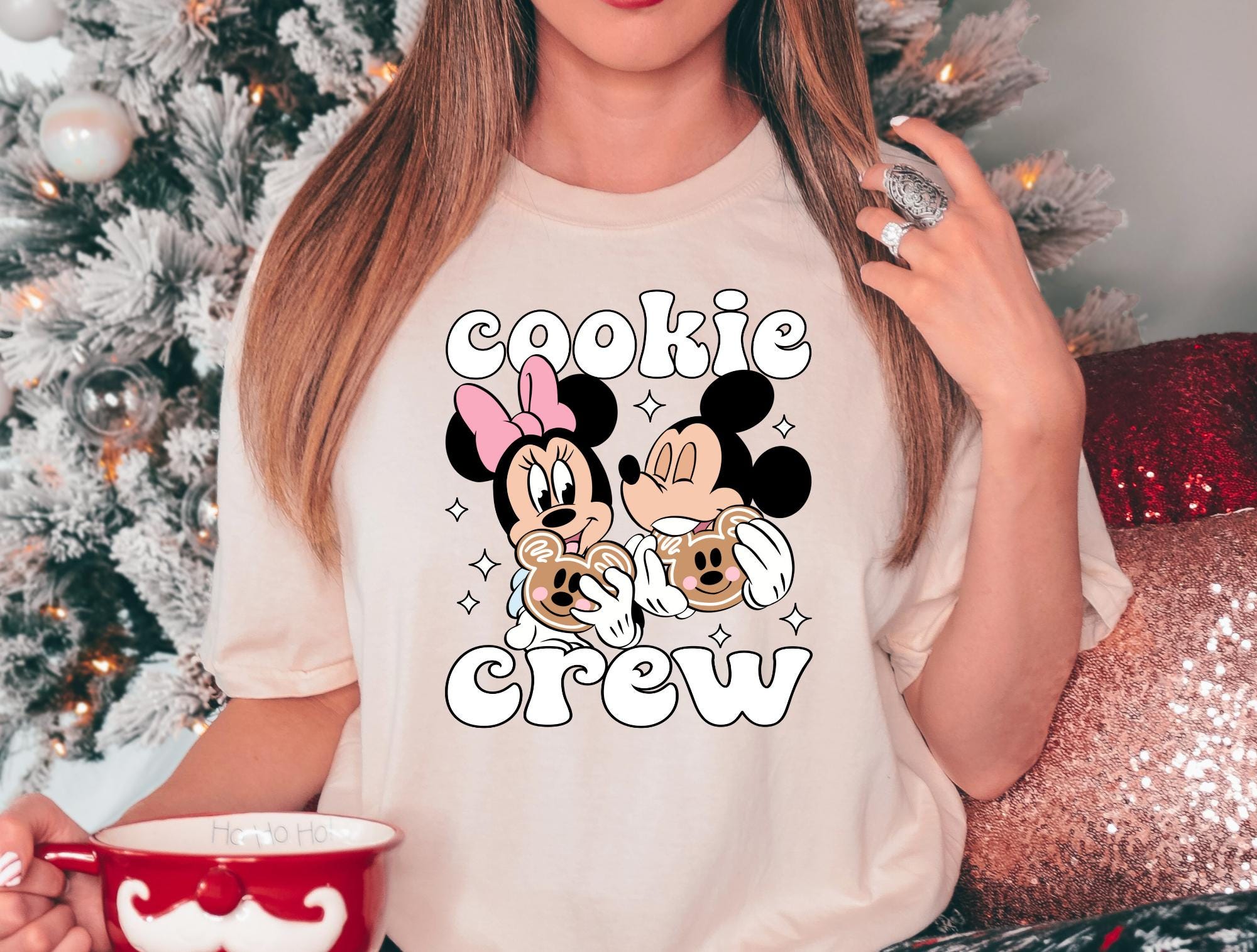 Mickey Minnie Cookie Crew T-Shirt Comfort Colors