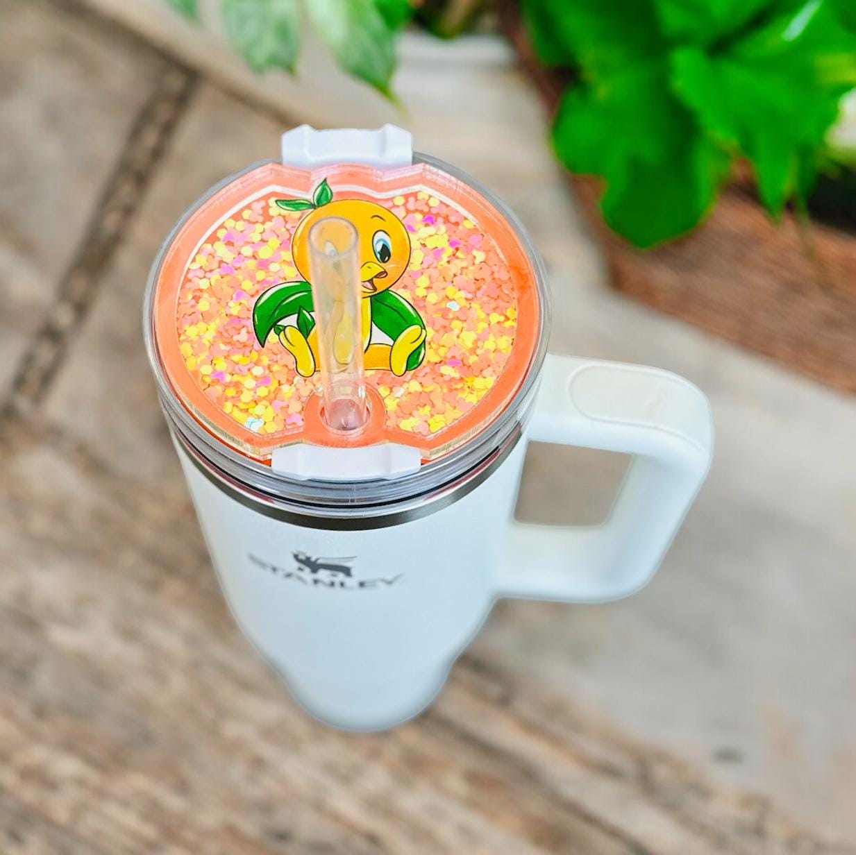 Disney Orange Bird Stanley Shaker Topper