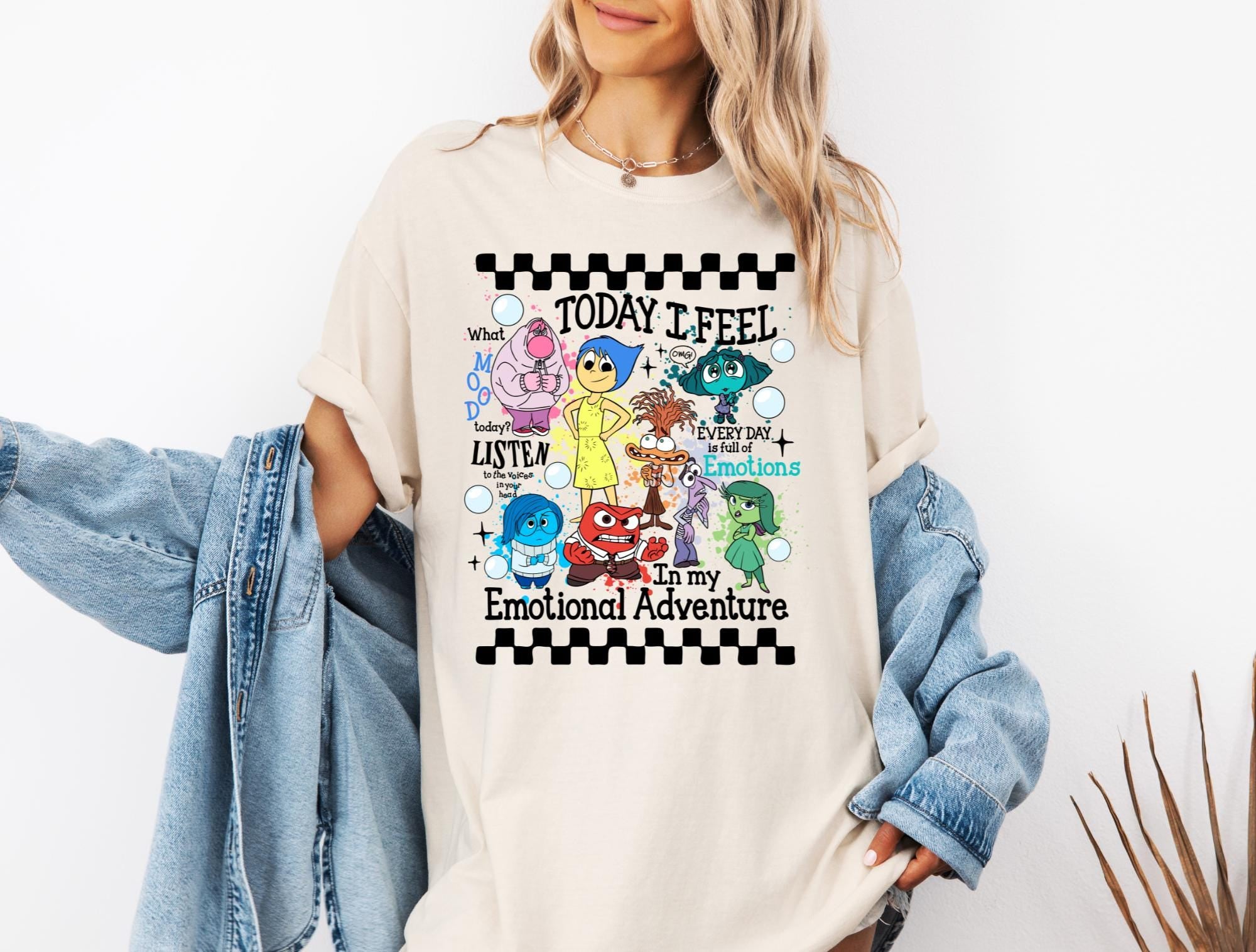 Disney Inside Out Emotions T-Shirt Comfort Colors