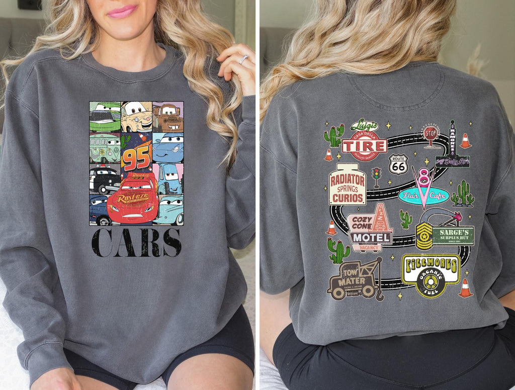 Disney Cars Route 66 Sweatshirt Comfort Colors