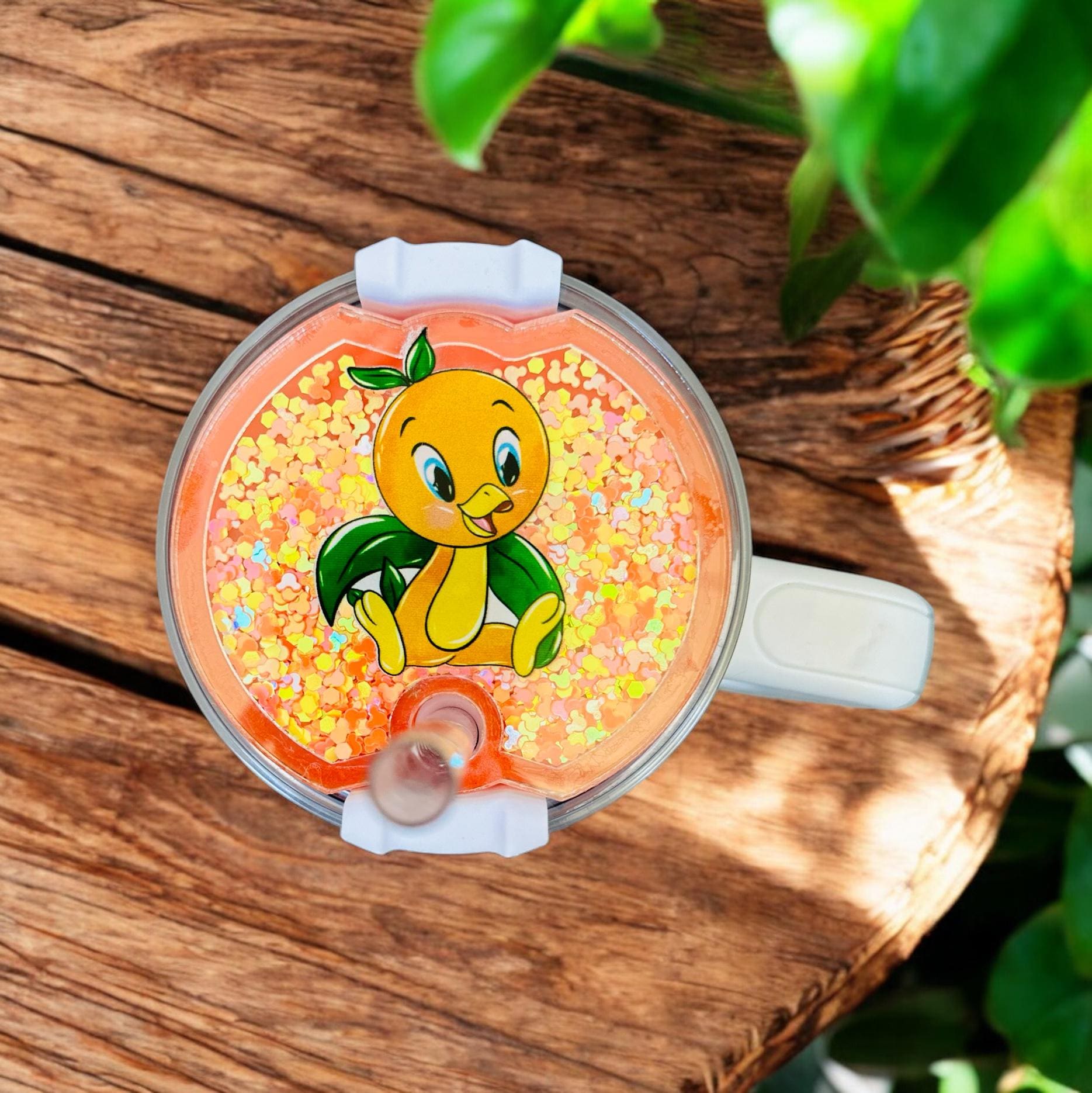 Disney Orange Bird Stanley Shaker Topper