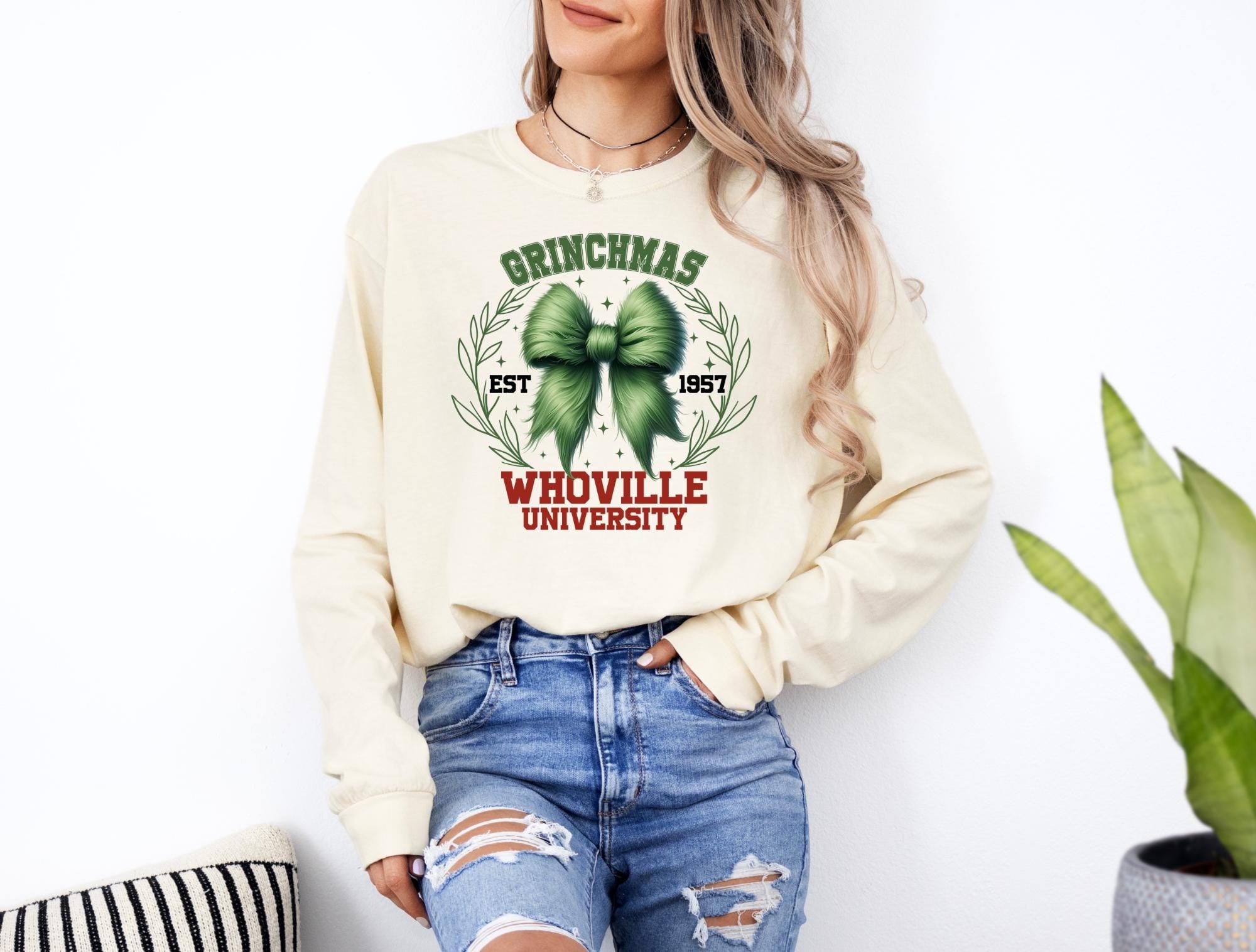 Grinchmas University Christmas T-Shirt Comfort Colors