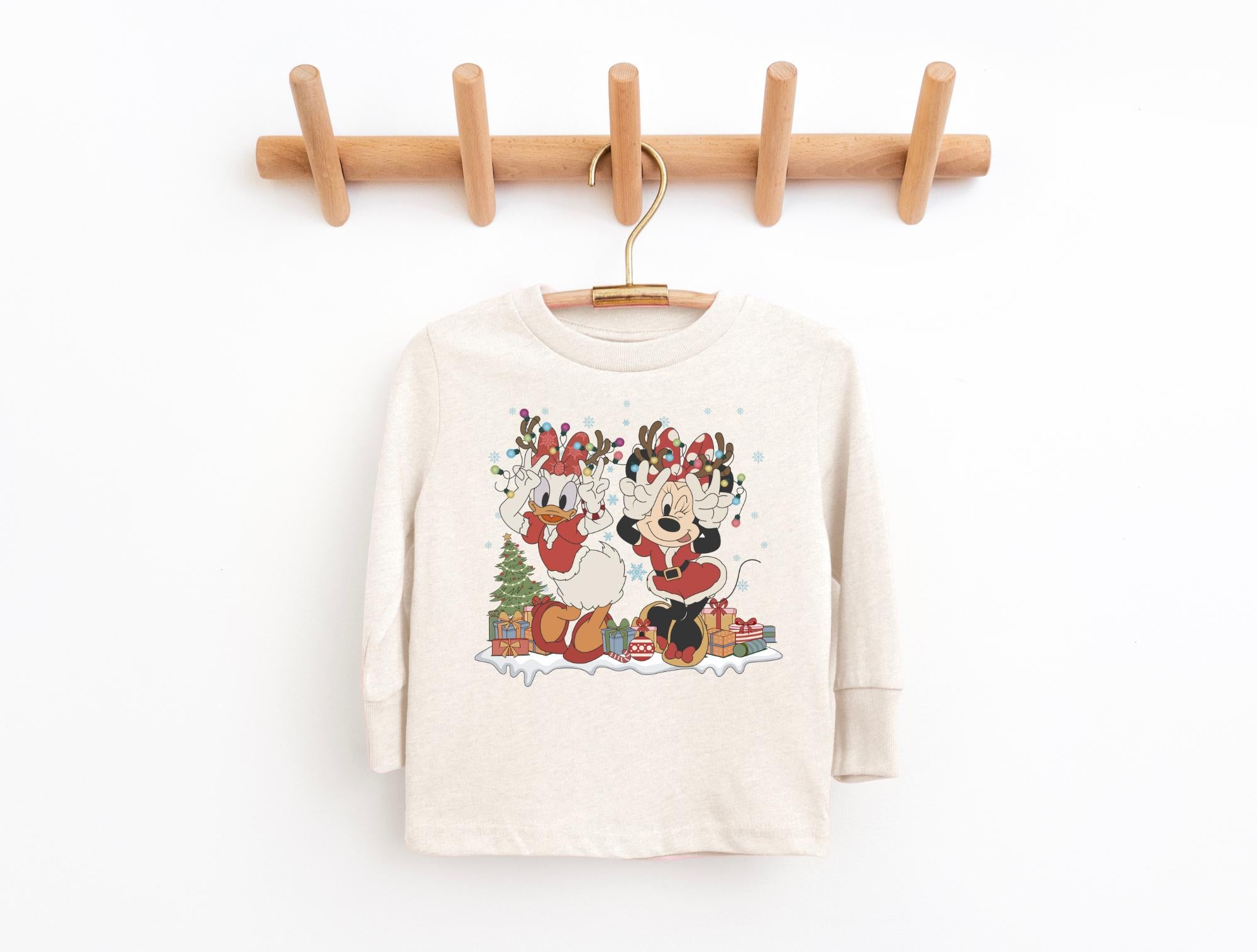 Disney Minnie Daisy Christmas Sweatshirt Toddler Shirt