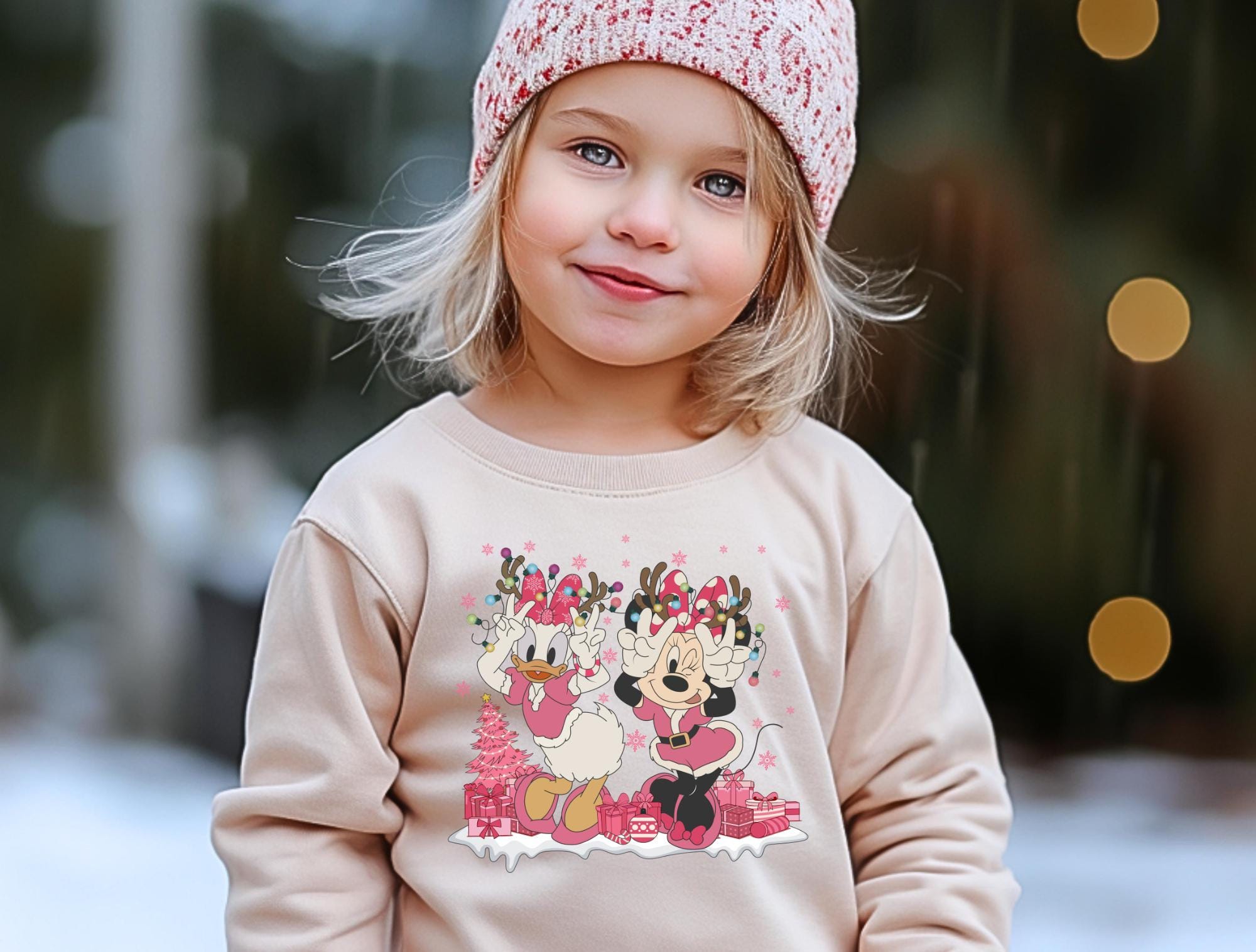 Disney Minnie Daisy Christmas Sweatshirt Toddler Shirt
