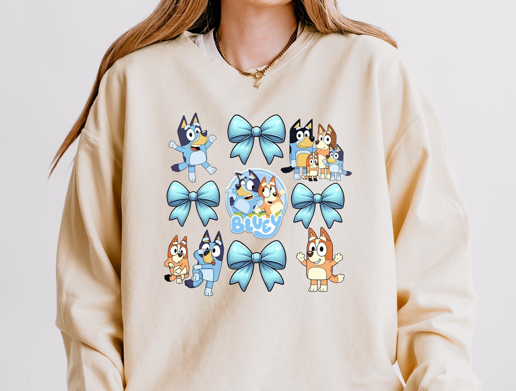 Disney Bluey Coquette Sweatshirt Comfort Colors