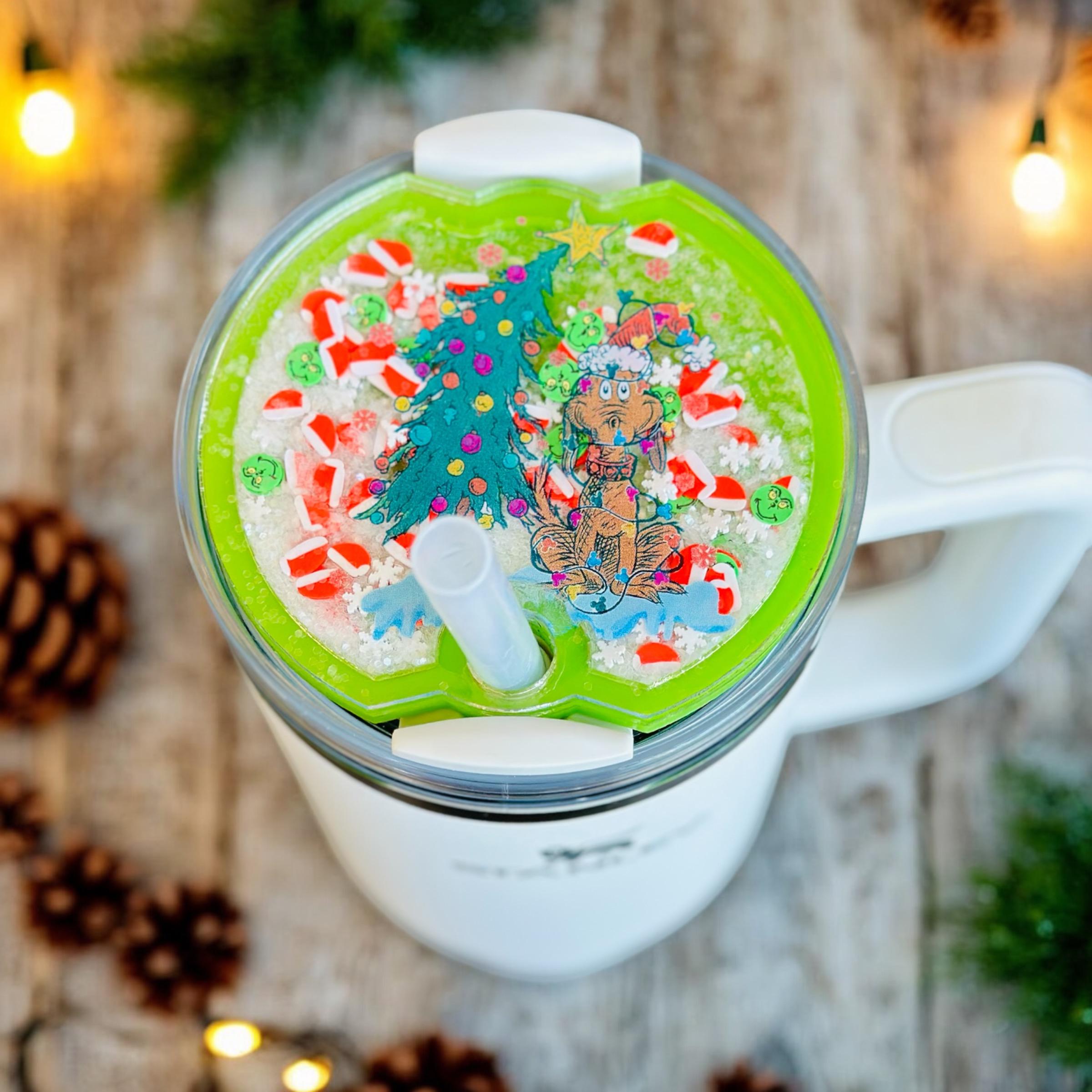 Grinch Inspired Stanley Tumbler Shaker Topper