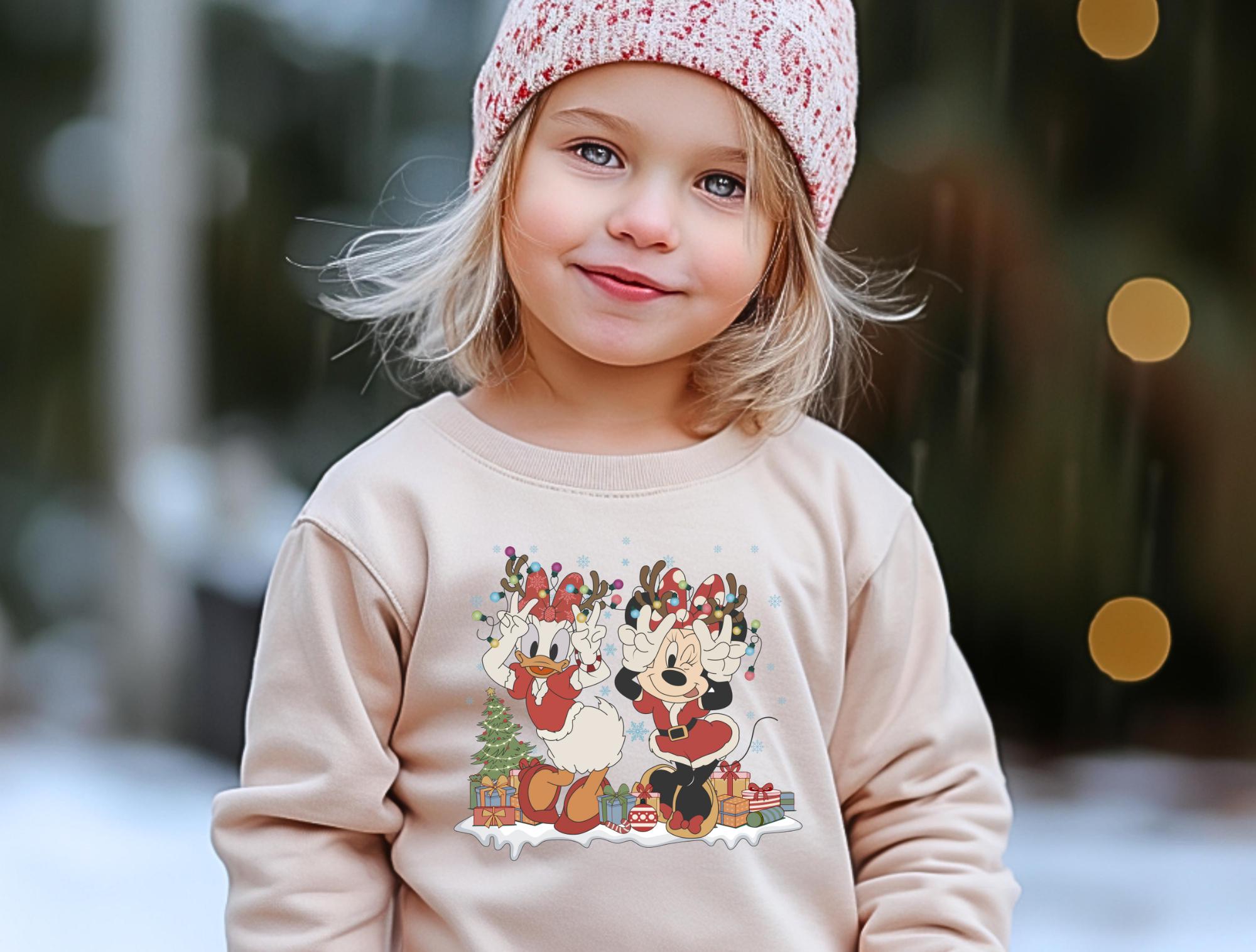Disney Minnie Daisy Christmas Sweatshirt Toddler Shirt