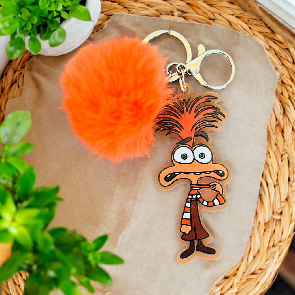 Disney Inside Out Anxiety Keychain Bag Tag