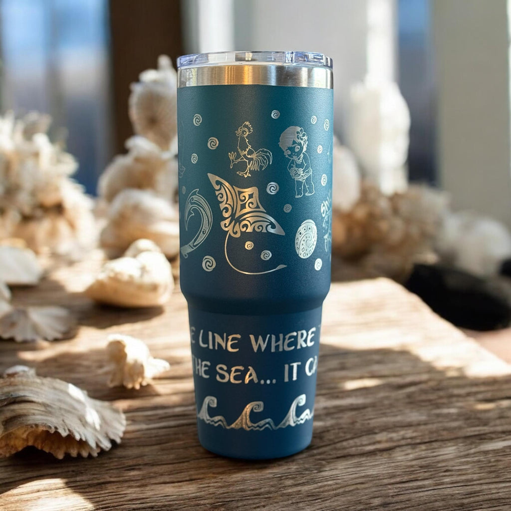 Disney Moana 30 OZ Engraved Tumbler