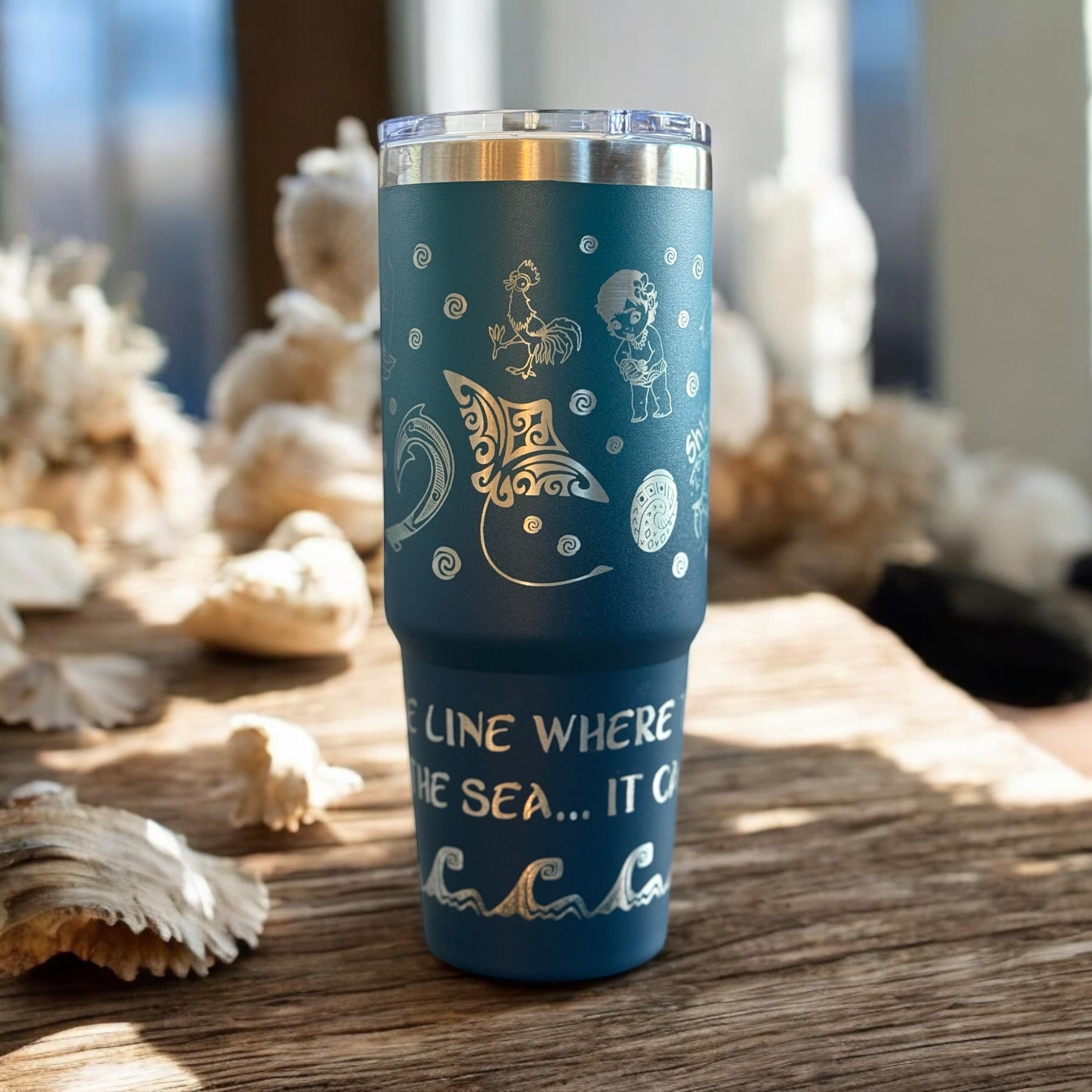 Disney Moana 30 OZ Engraved Tumbler