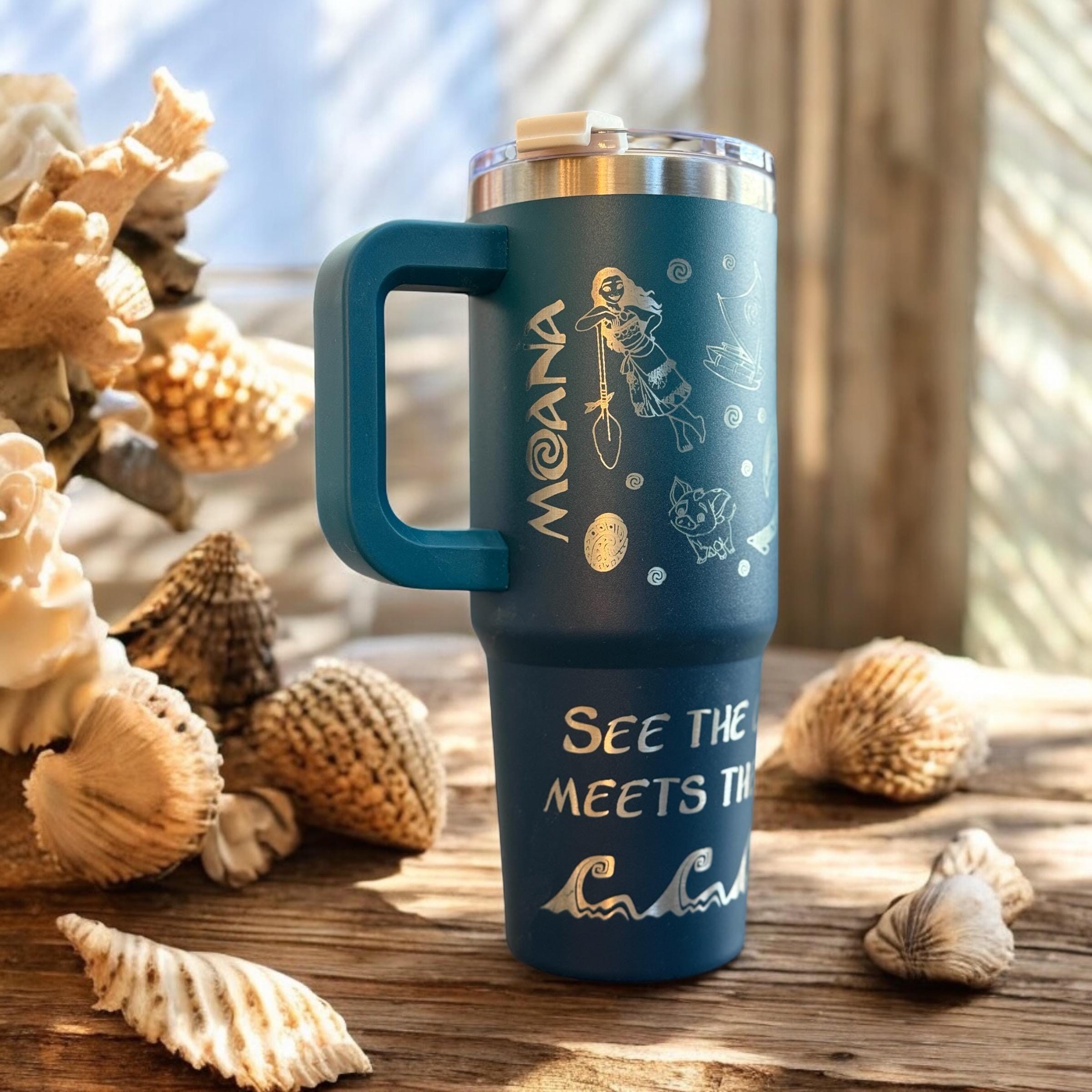 Disney Moana 30 OZ Engraved Tumbler