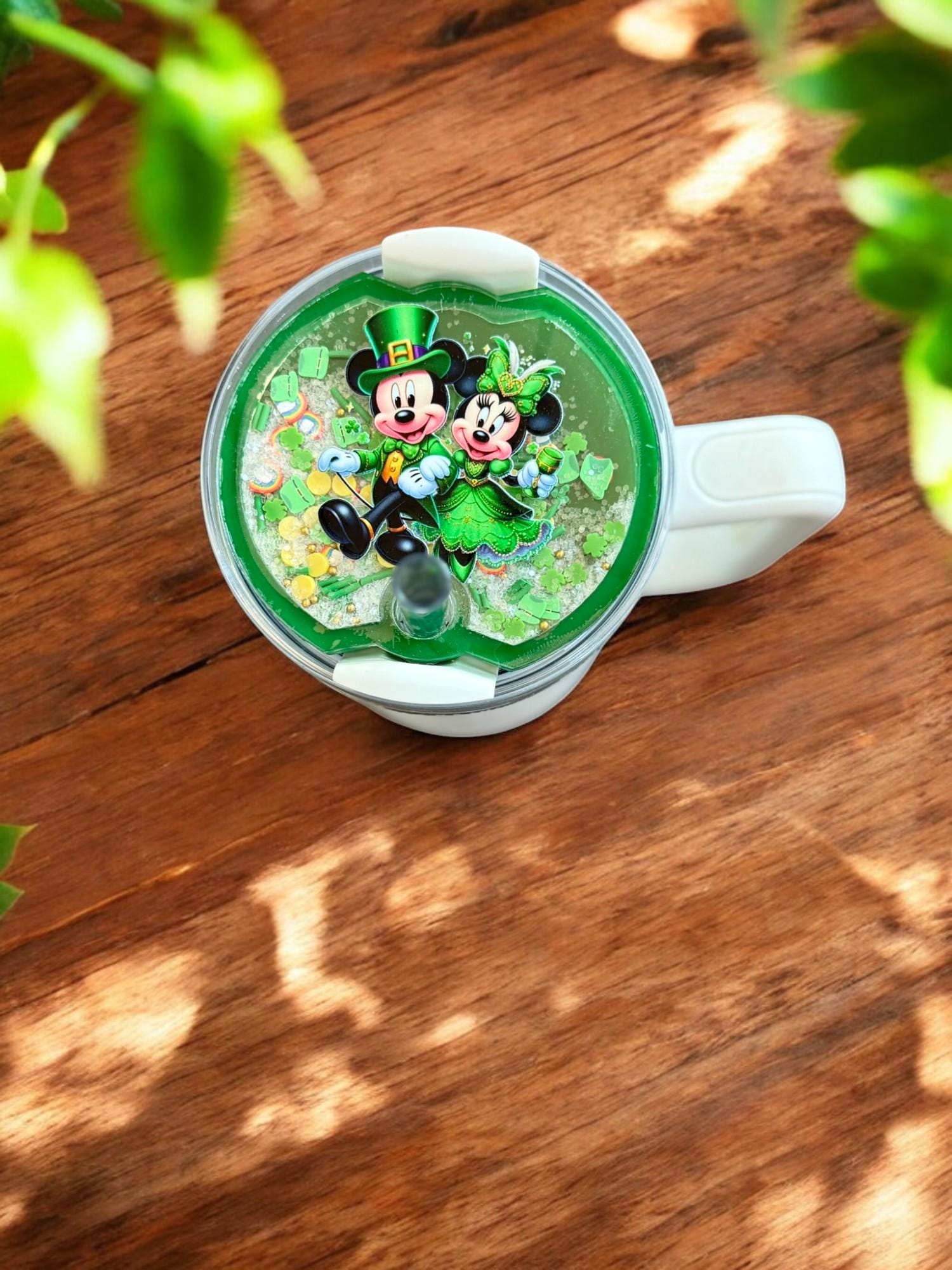 Disney St. Patrick's Mickey Minnie Stanley Shaker Topper