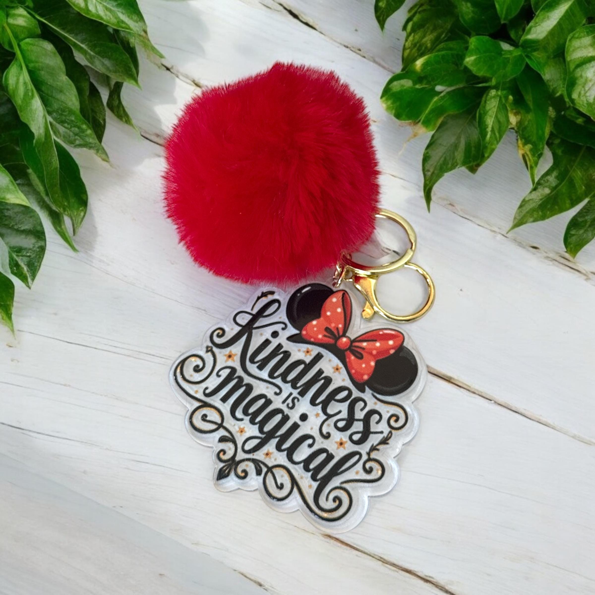 Disney Mickey Minnie Kindness Keychain Bag Tag