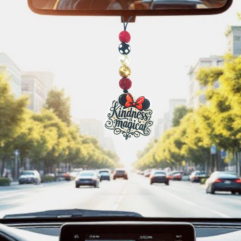 Disney Mickey Minnie Kindness Car Charm