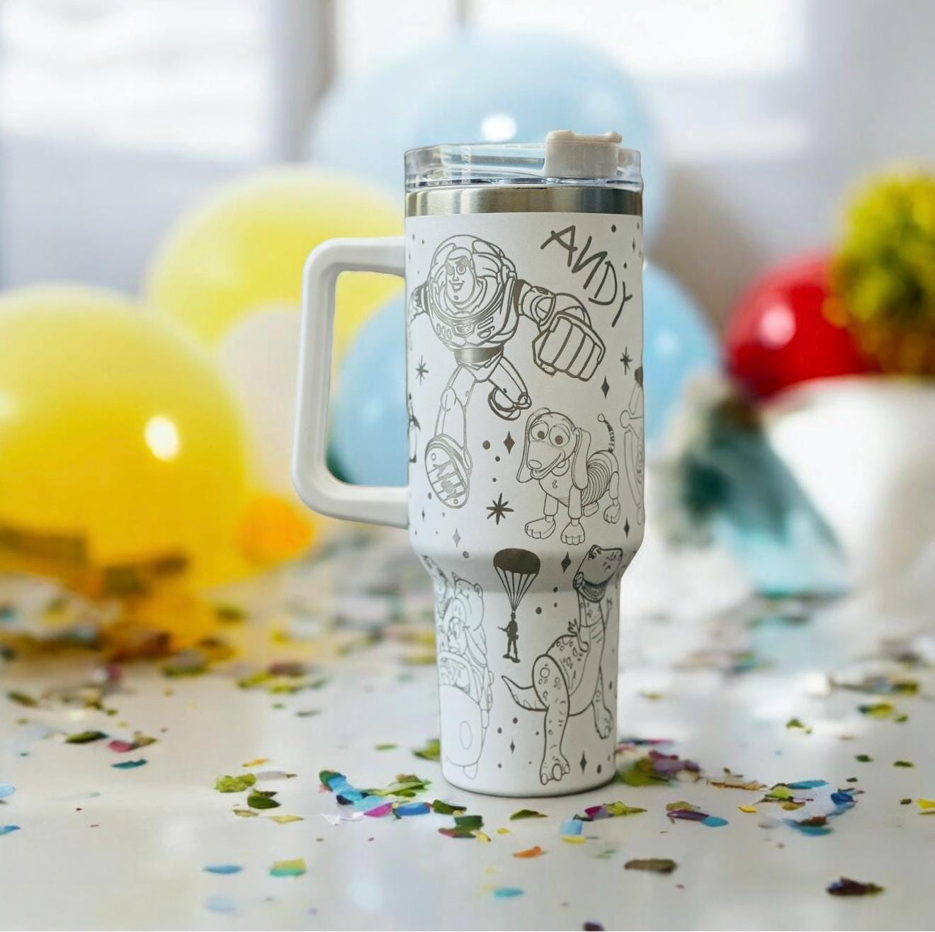 Disney Toy Story Engraved Stanley Style Tumbler 40 OZ