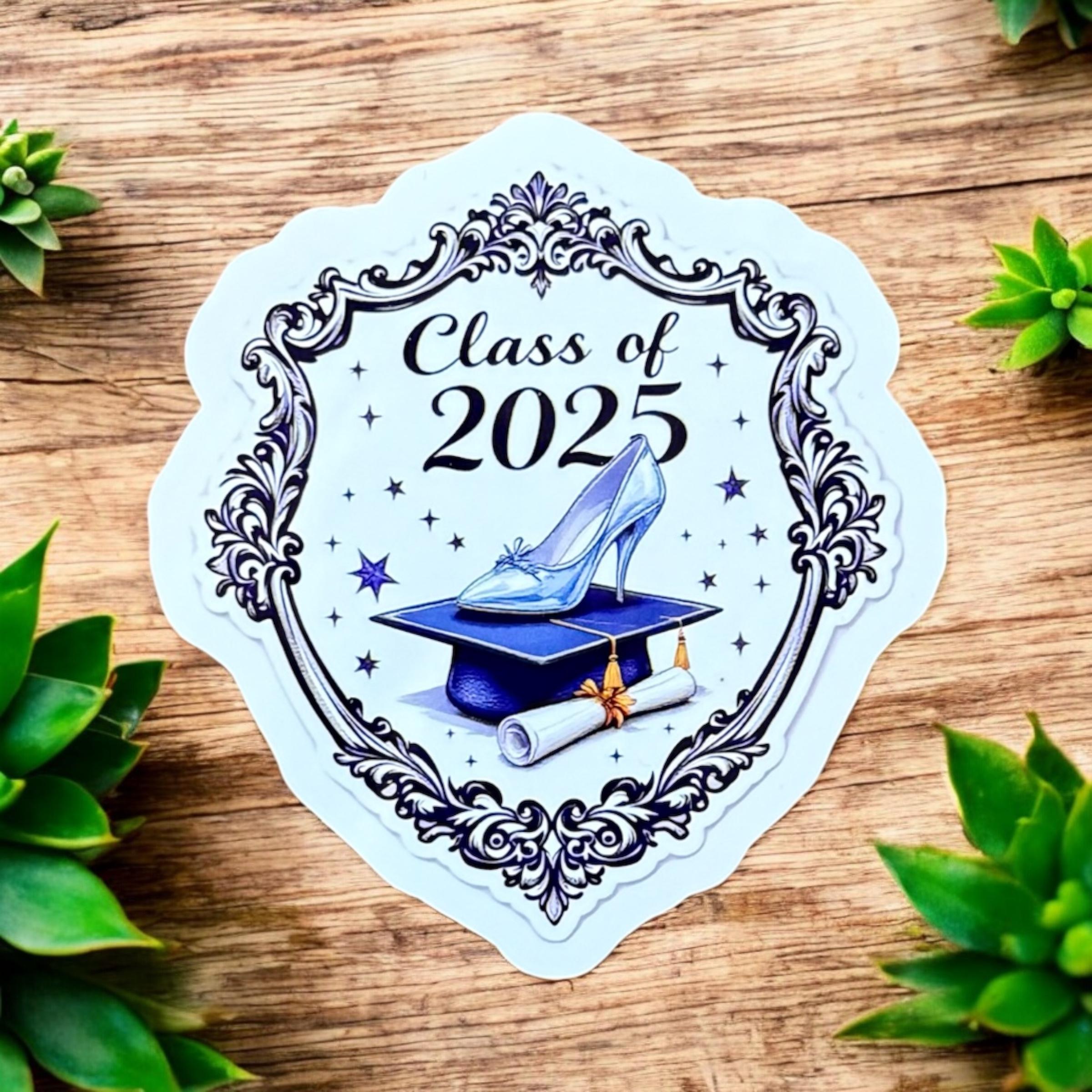 Disney Class of 2025 Sticker Cinderella Castle Graduation