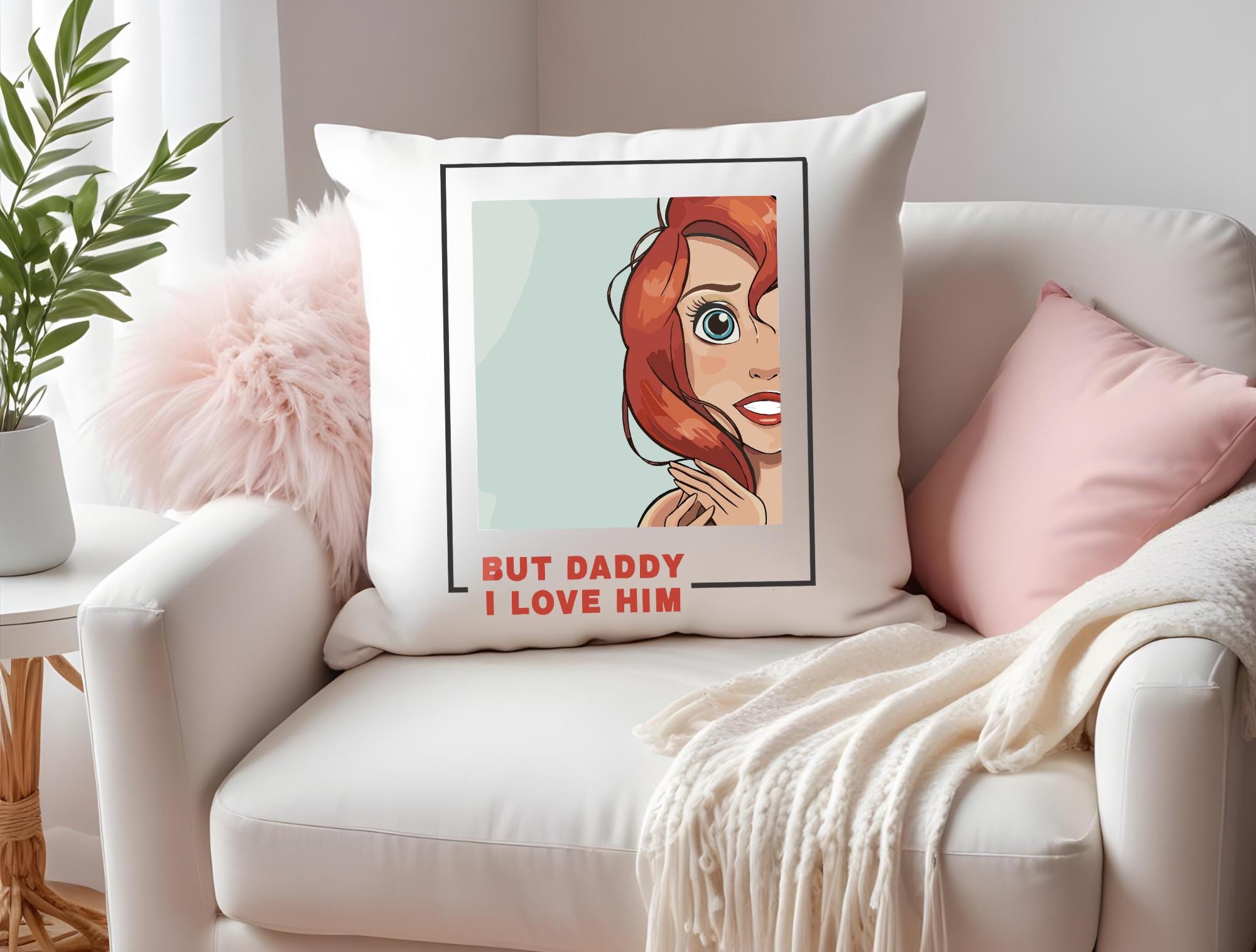 Disney Little Mermaid Ariel Pillow Cover Home Decor