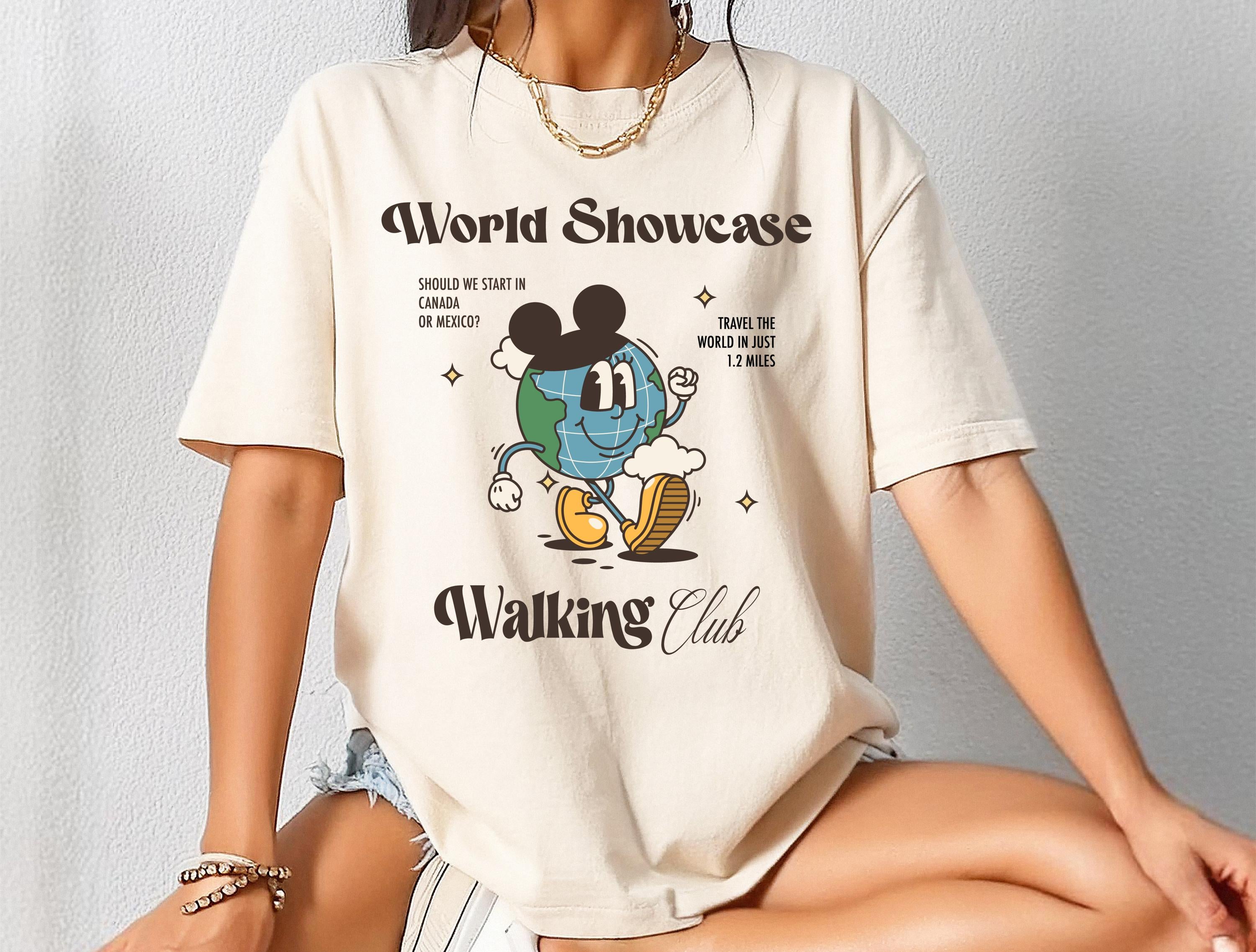 Disney Epcot Comfort Color T-Shirt World Showcase Walking Club Shirt