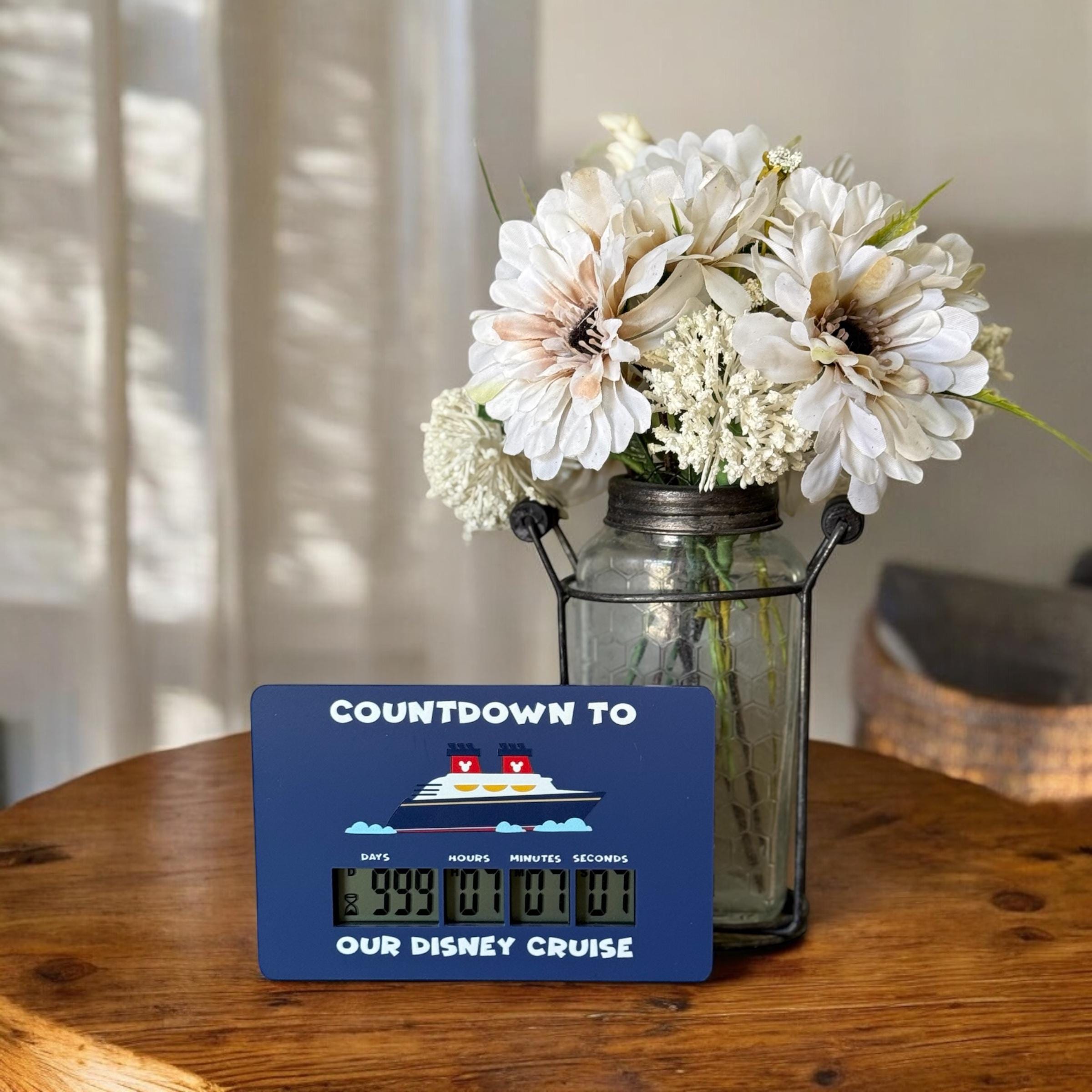 Disney Cruise Countdown Digital Timer Mickey Minnie Vacation