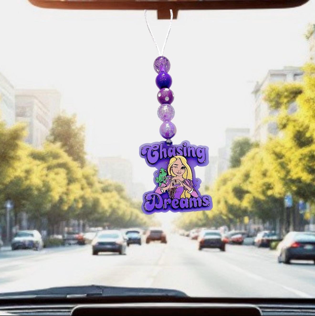 Disney Tangled Rapunzel Car Charm Chasing Dreams Charm