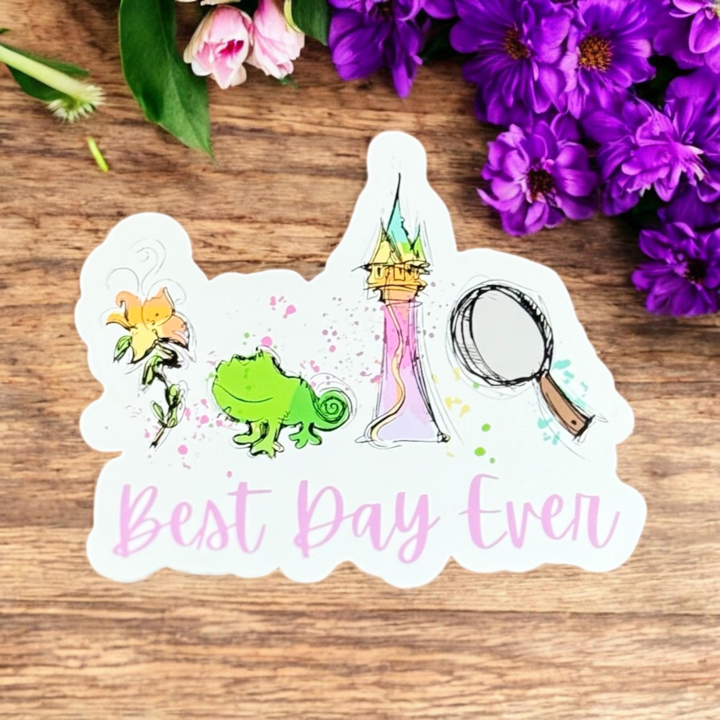 Disney Rapunzel Tangled Best Day Ever Sticker Laptop Sticker