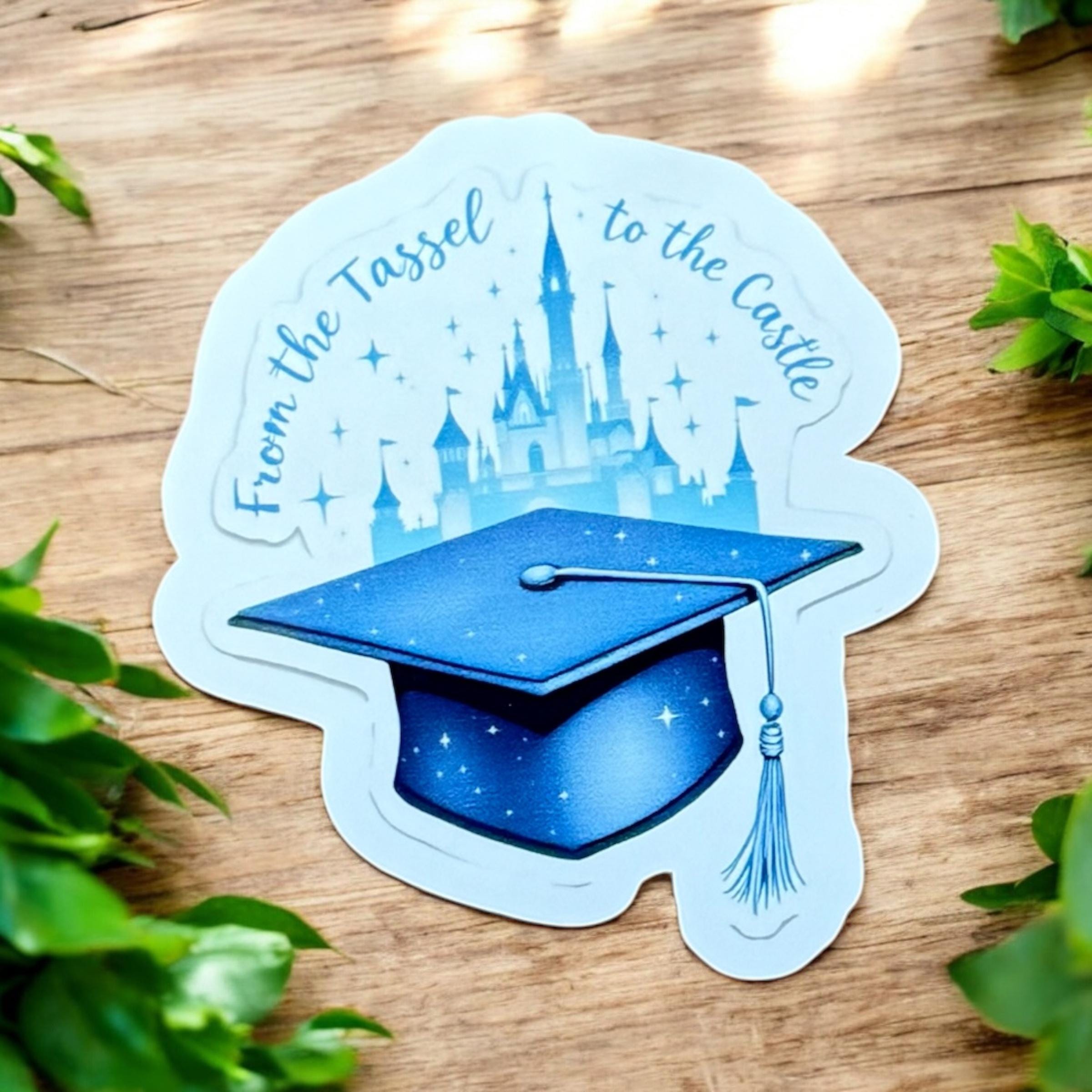 Disney Tassel to the Castle Sticker Graduation Class of 2025