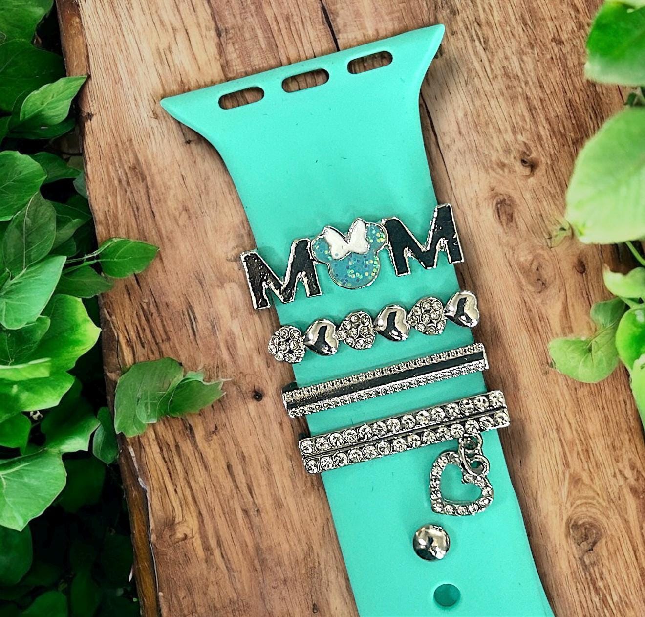 Disney Mickey Mom Apple Watch Band With Charms