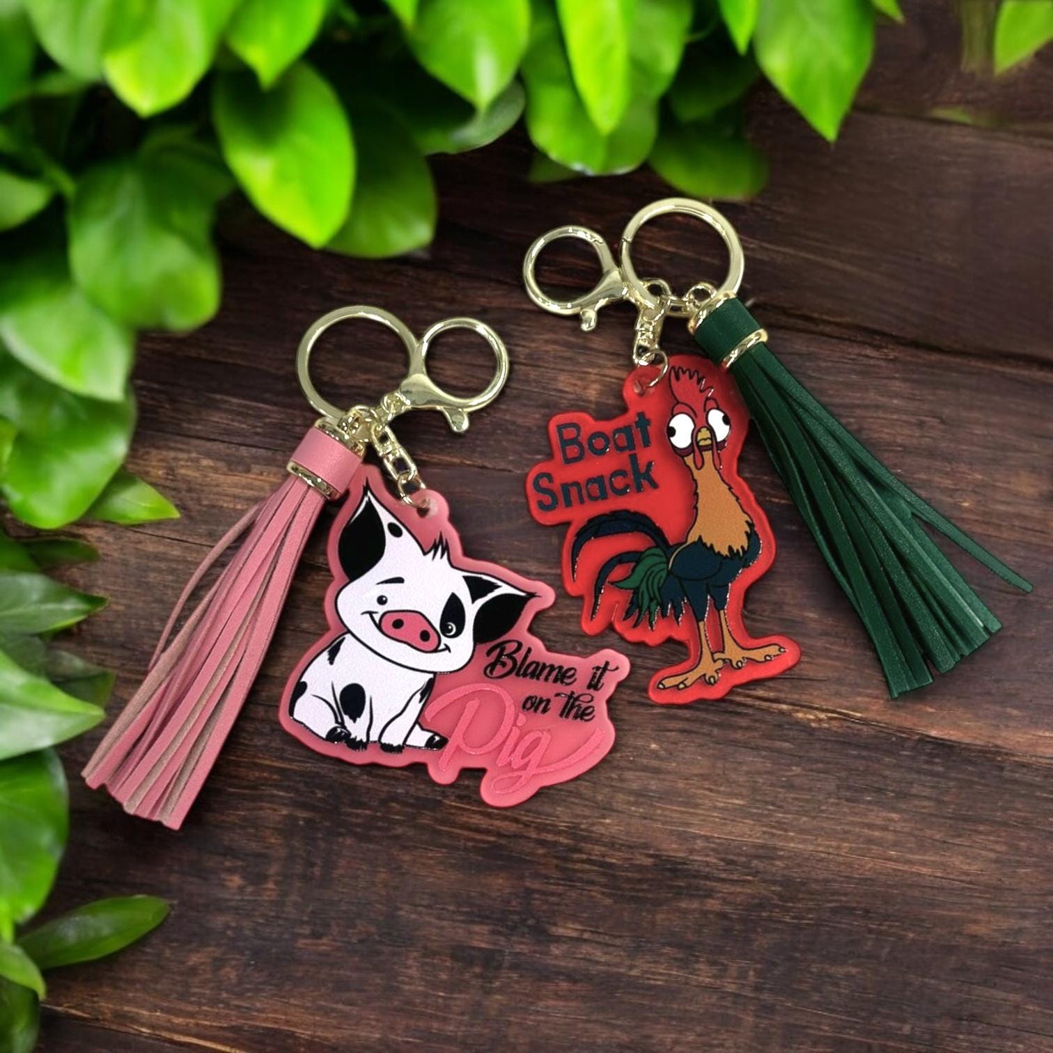 Disney Moana Keychain Bag Tag Hei Hei Pua Tag