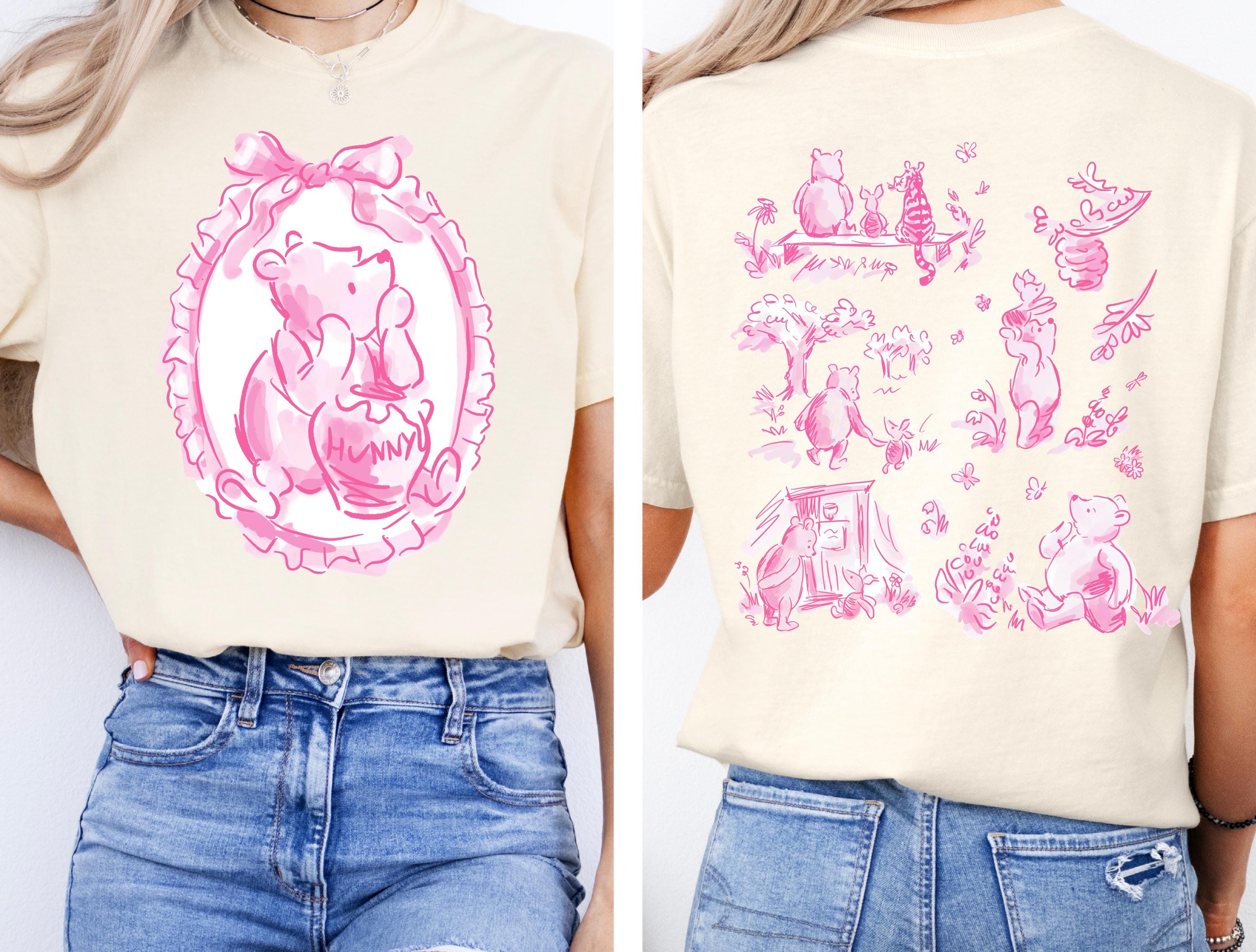 Disney Pooh Comfort Color T-Shirt Pooh and Friends Coquette