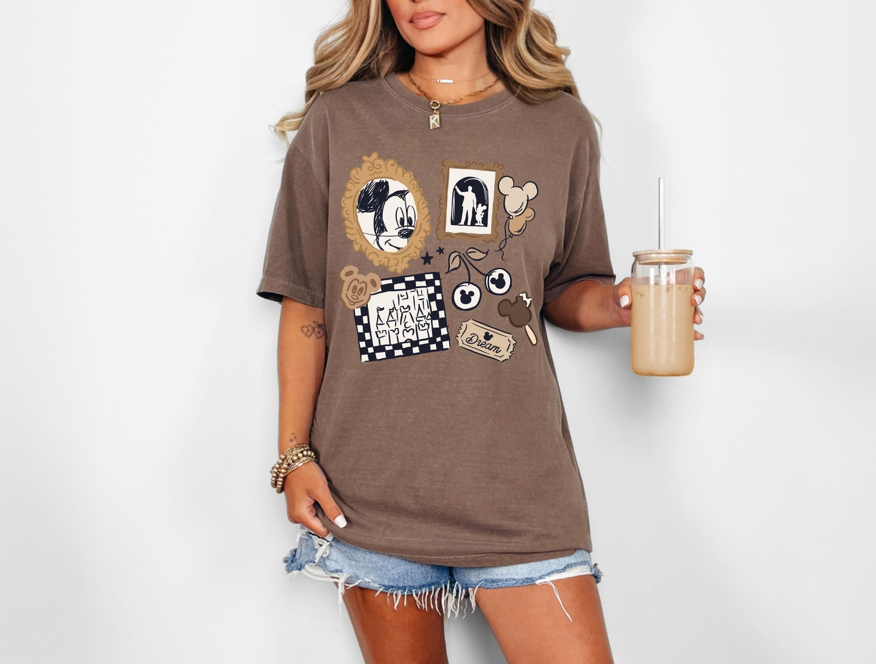 Disney Mickey Comfort Color T-Shirt Coquette Shirt