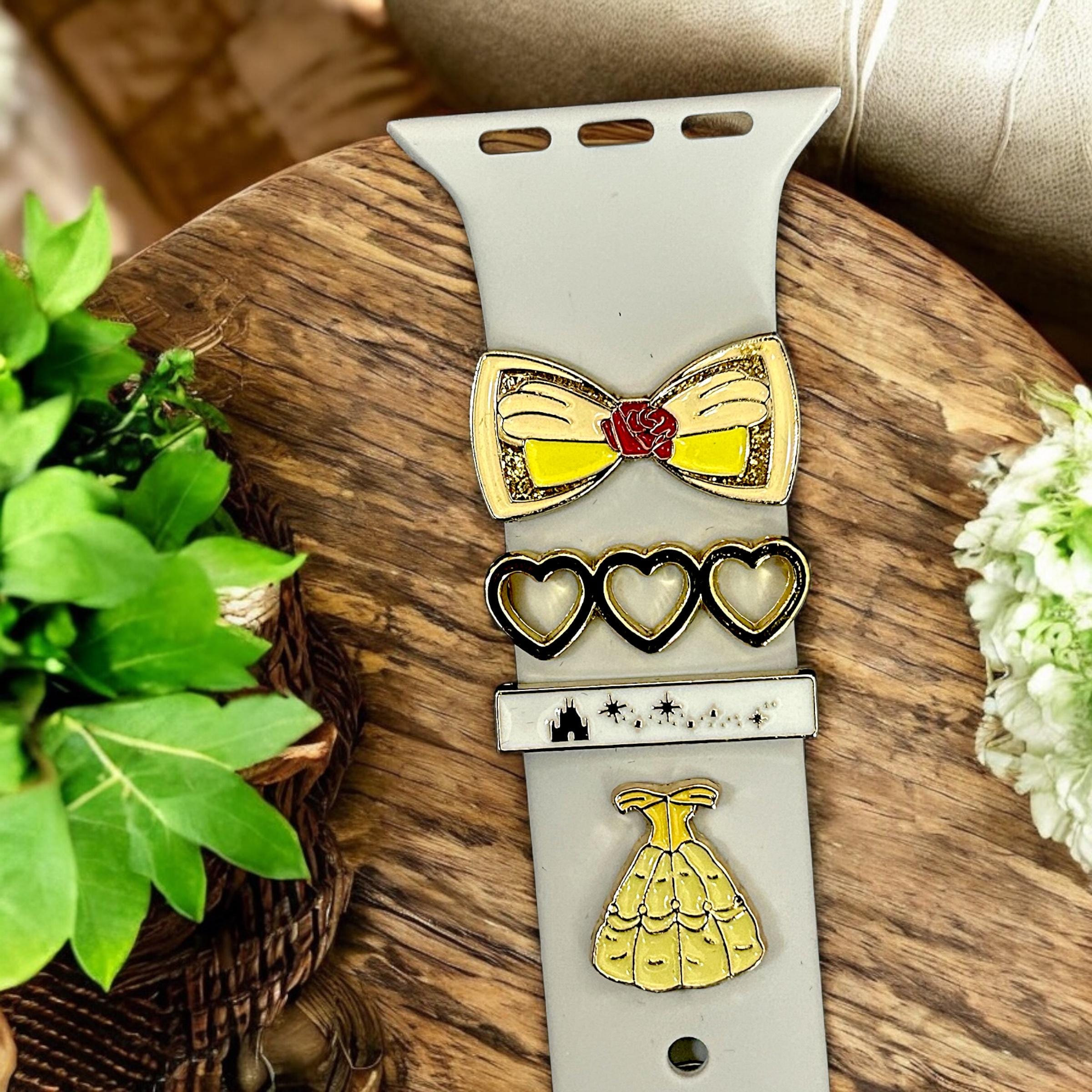 Disney Princess Belle Apple Watch Band With Charms