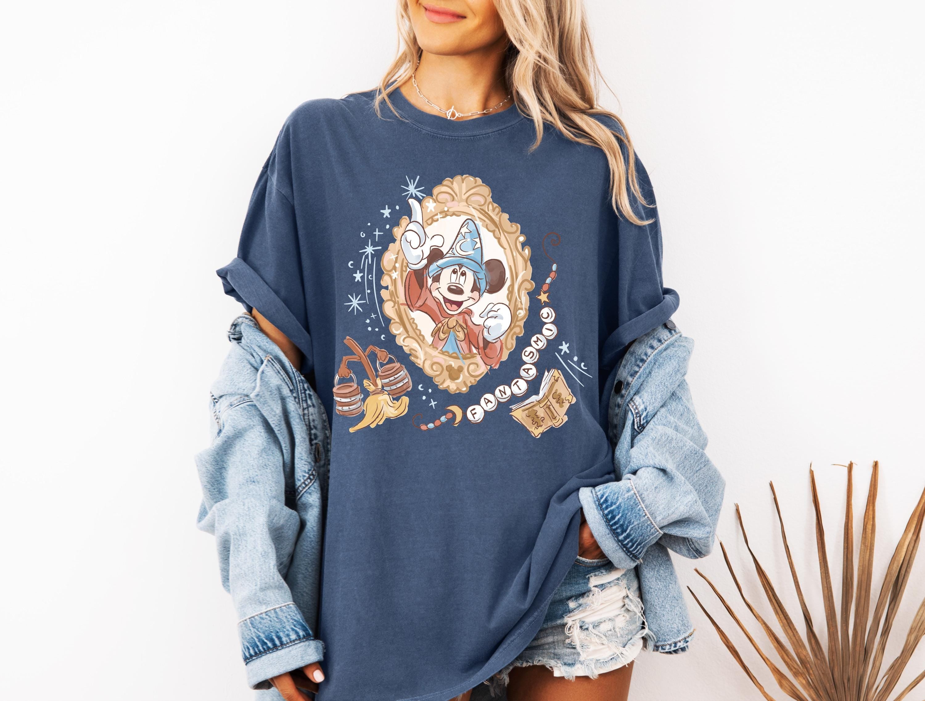 Disney Mickey Fantasmic T-Shirt Comfort Color Sorcerer