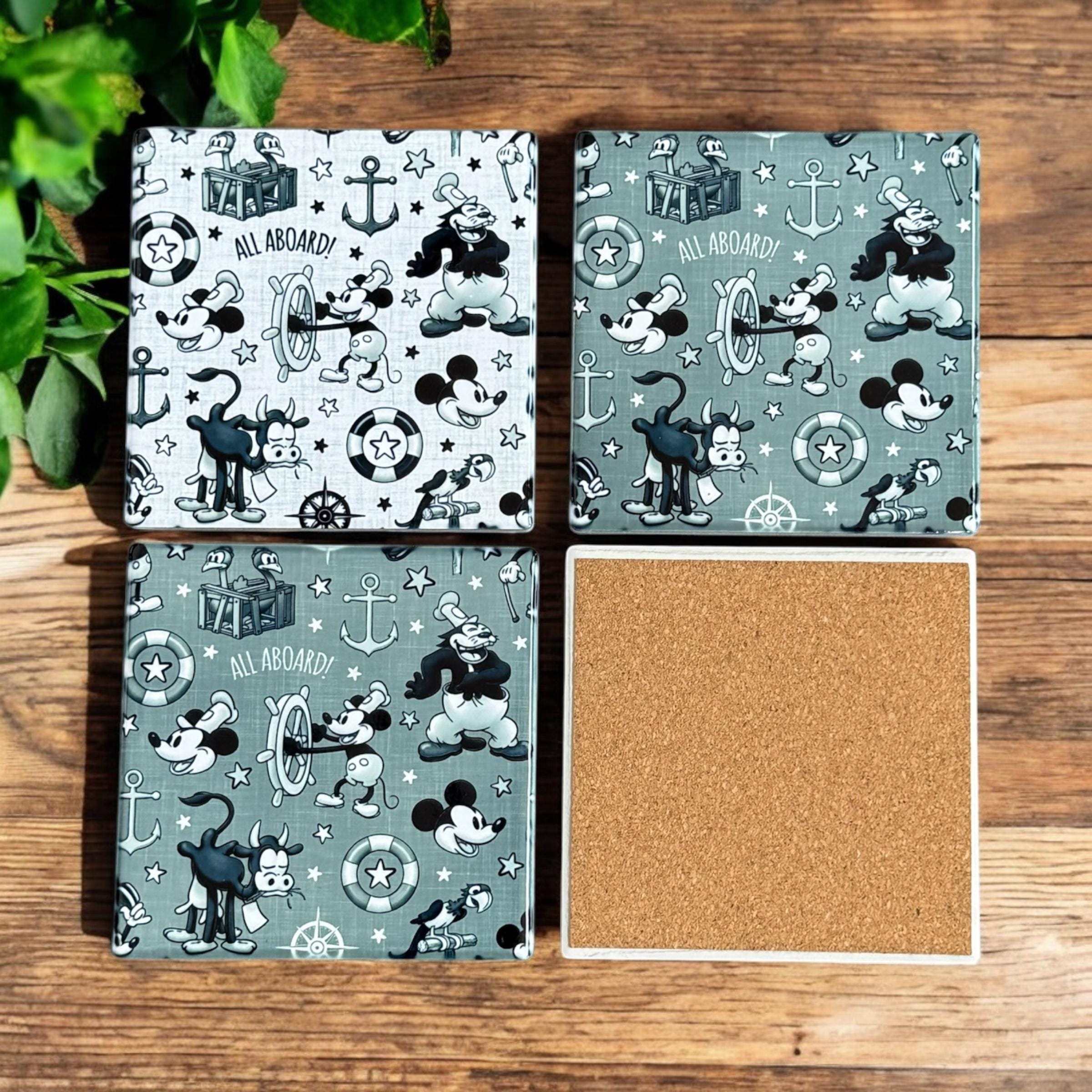 Disney Mickey Coasters Ceramic Home Decor
