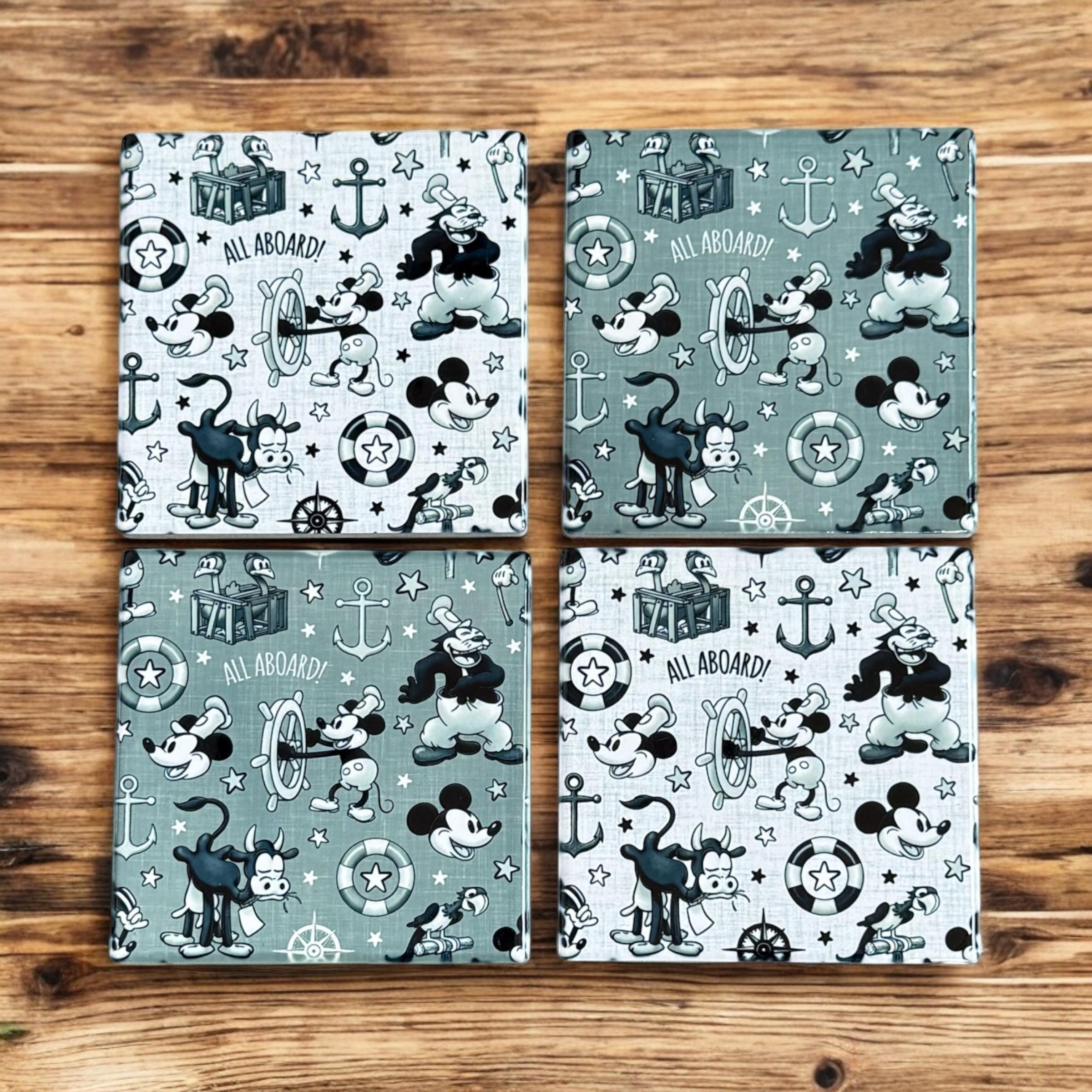 Disney Mickey Coasters Ceramic Home Decor
