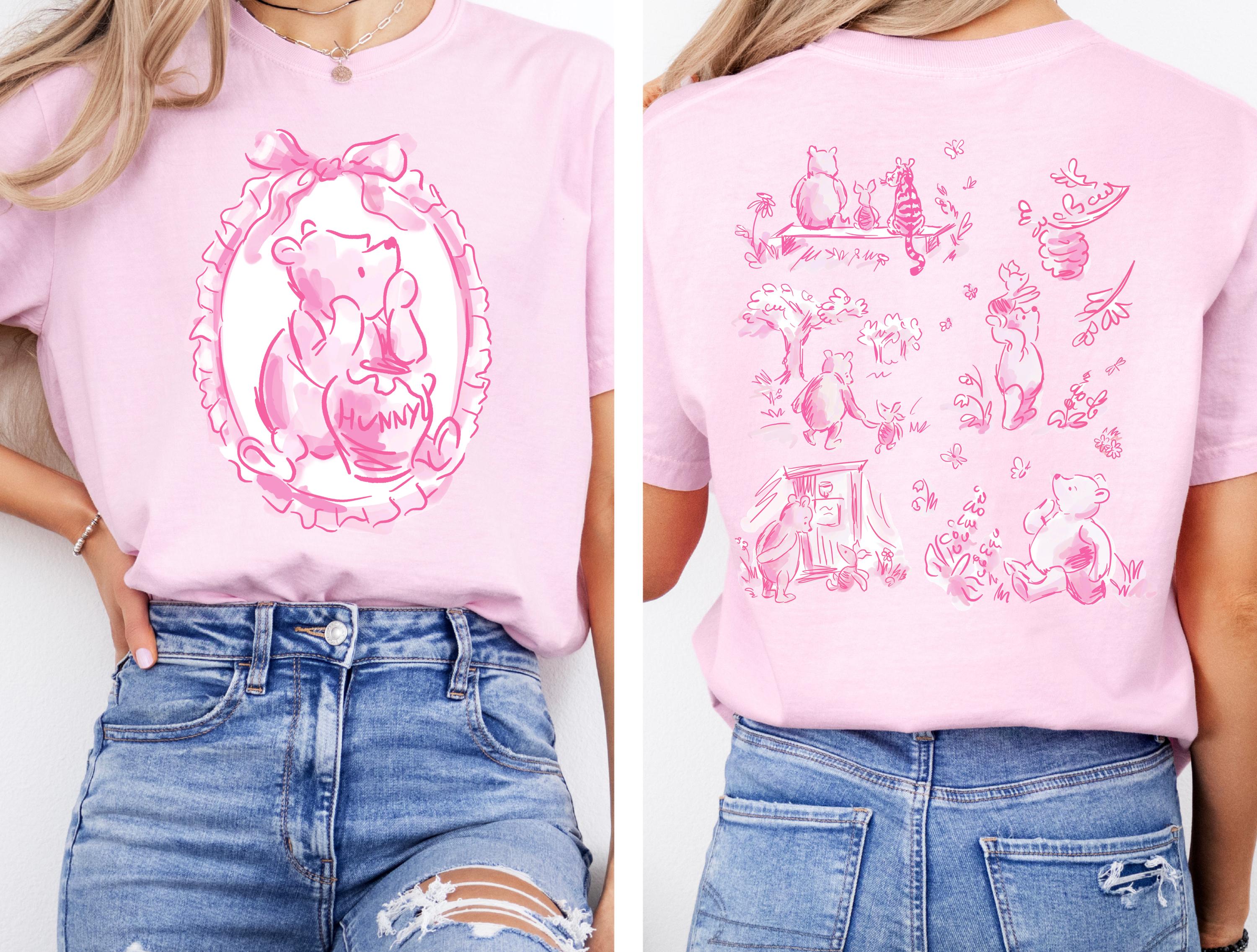 Disney Pooh Comfort Color T-Shirt Pooh and Friends Coquette